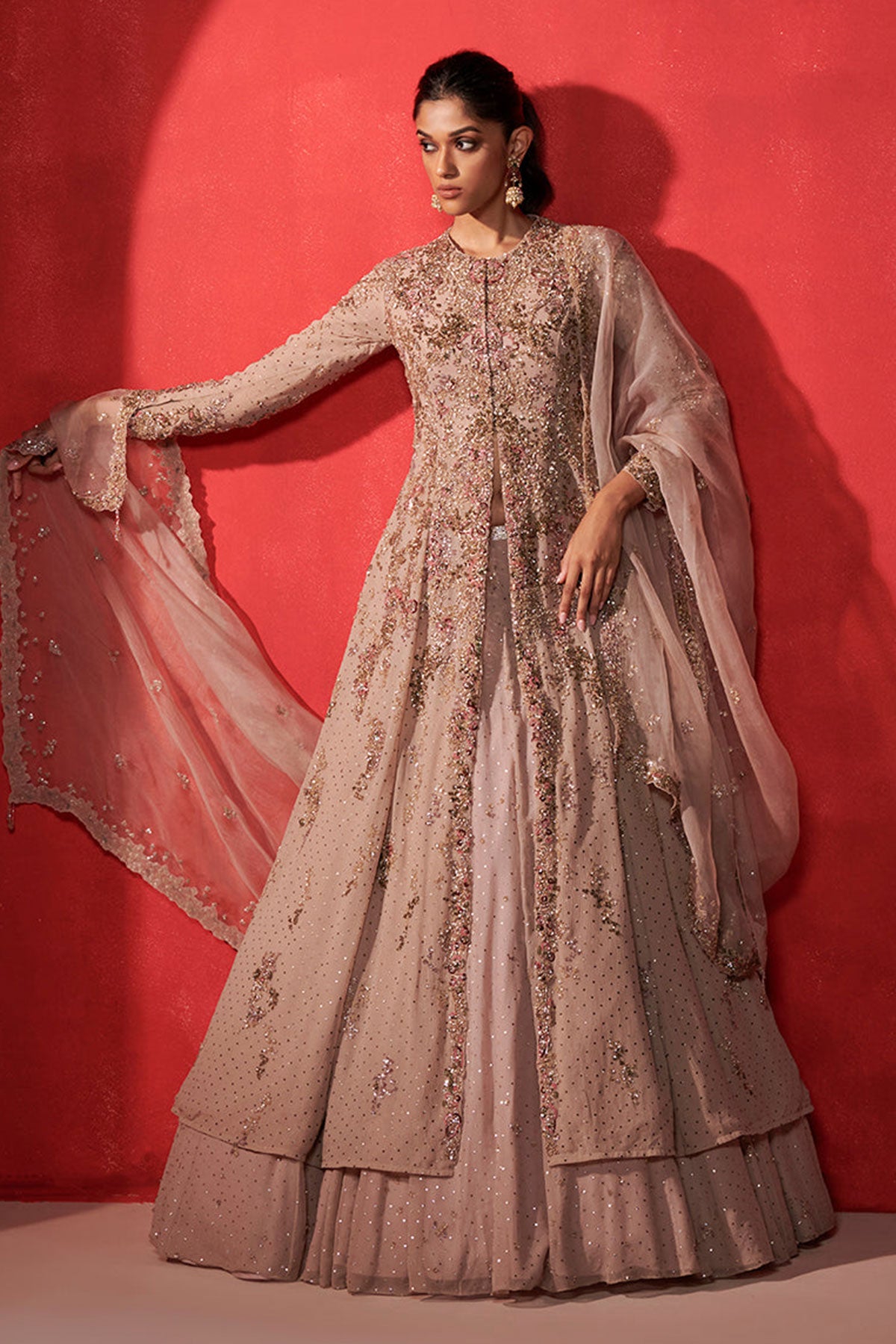 "Isla" Jacket And Lehenga Set