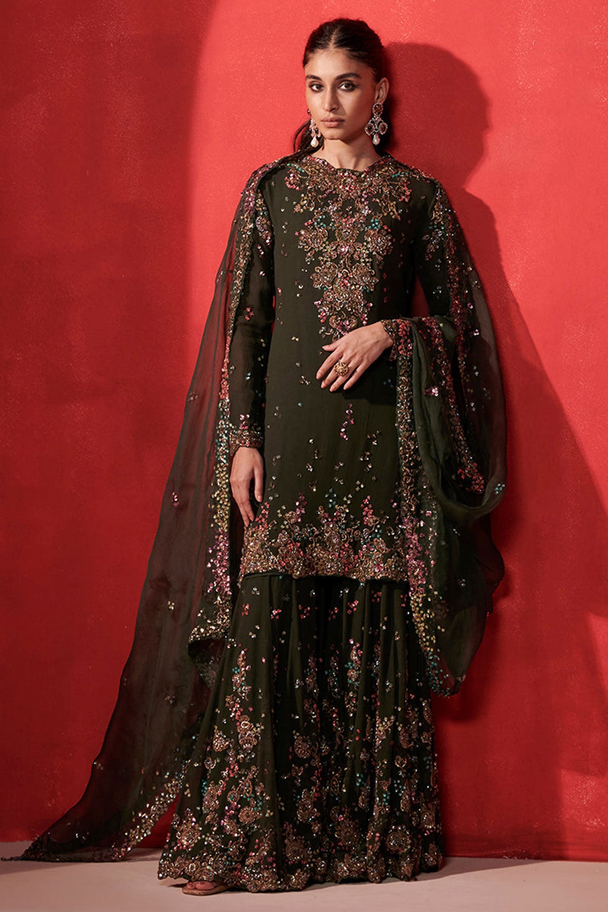 "Claire" Kurta And Sharara Set