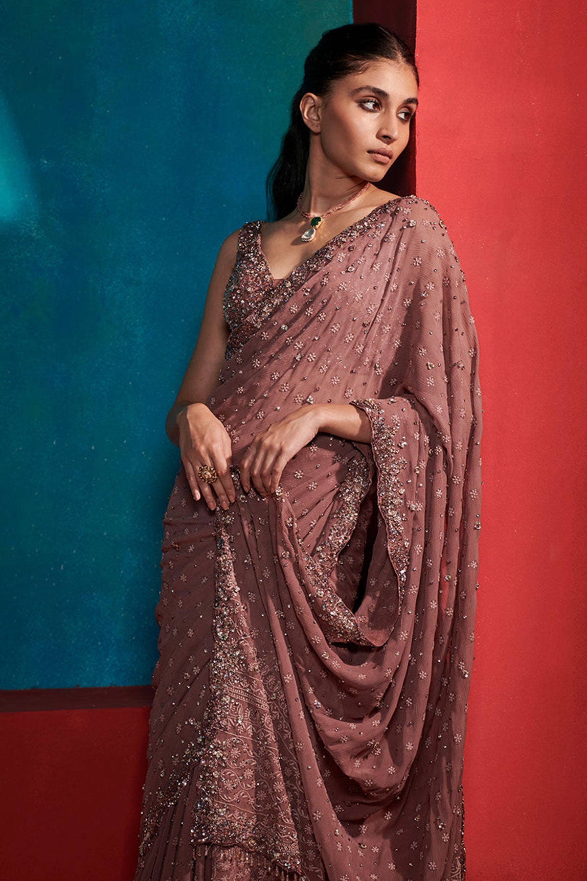 "Hannah" Chikankari Sari