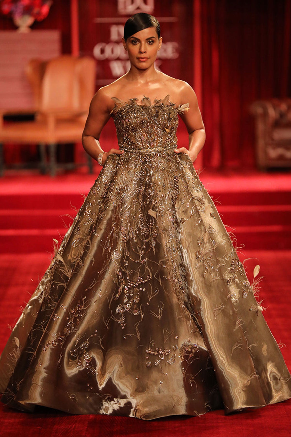 Sidney Metallic Organza Bridal Gown