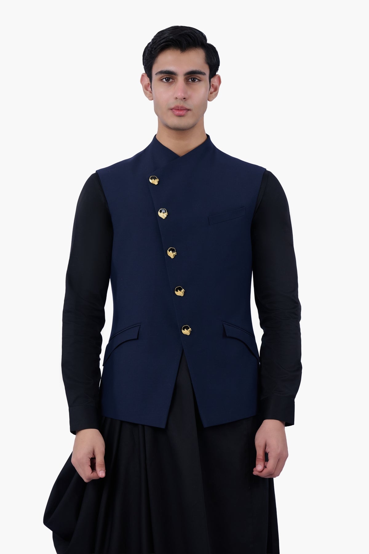Black Axis Kurta Set