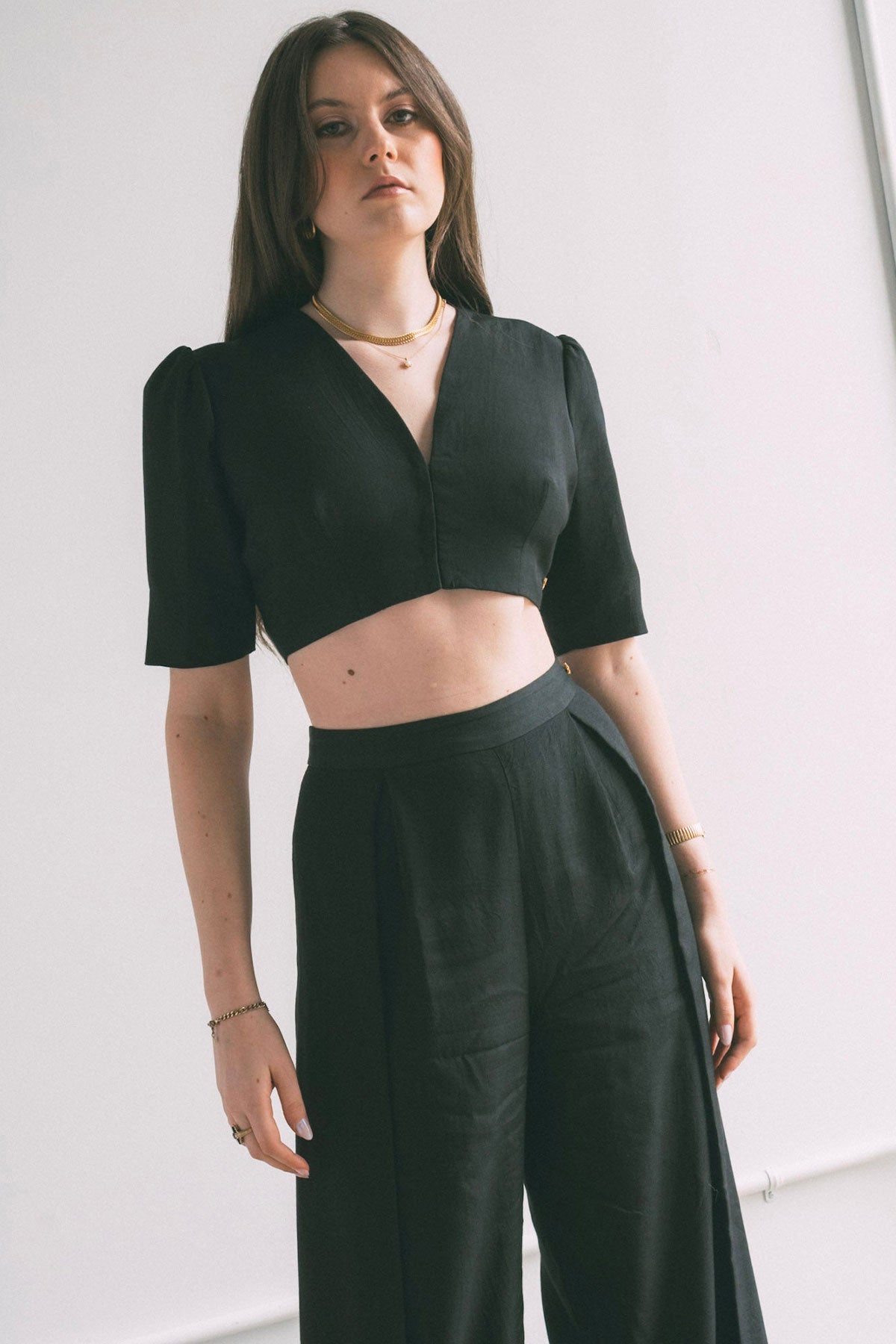 Noir Bolero Top