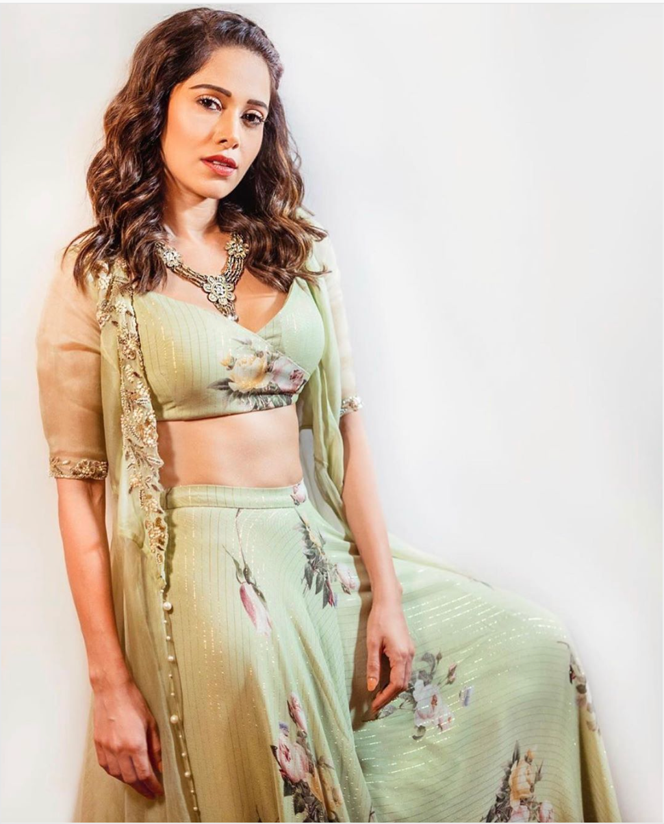 Nushrat Barucha In Serena Printed Top and Palazzo