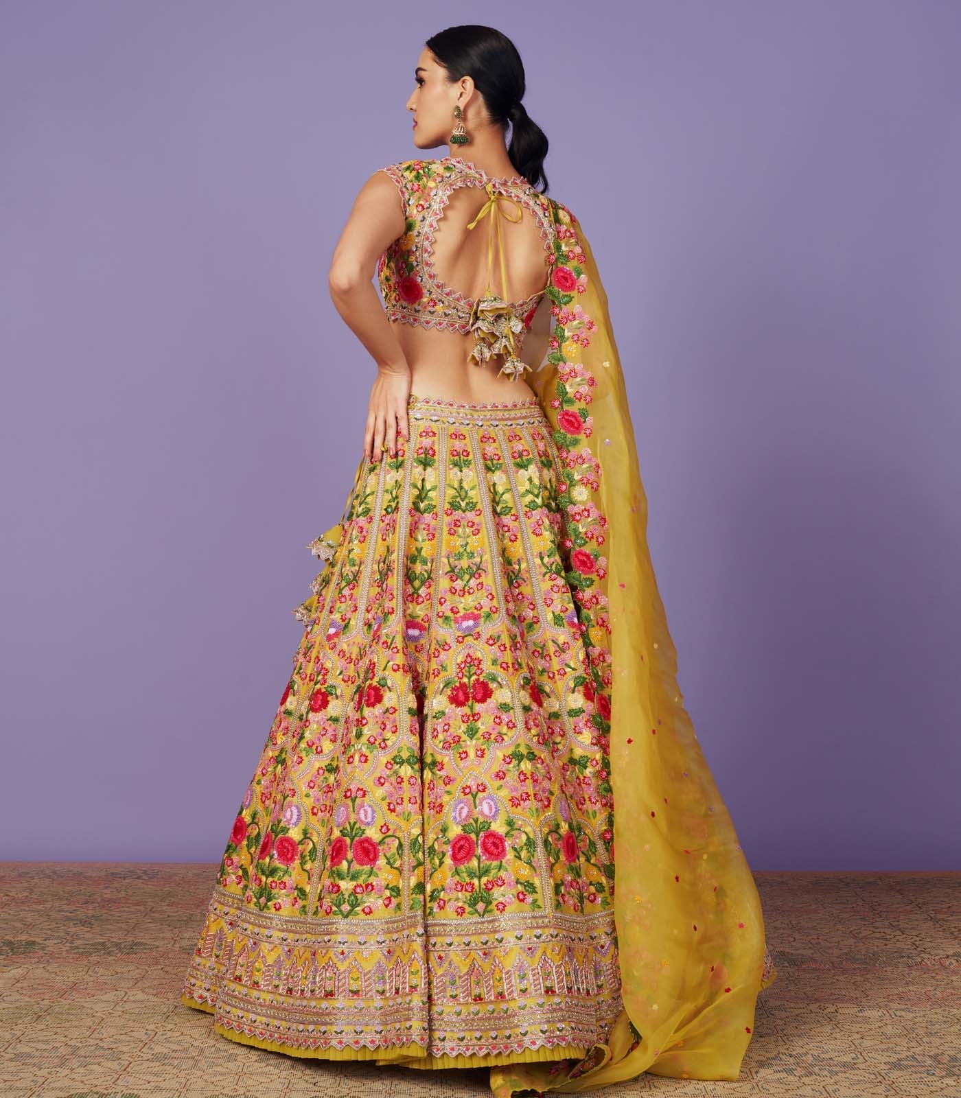 BAGEECHA LEHENGA SET