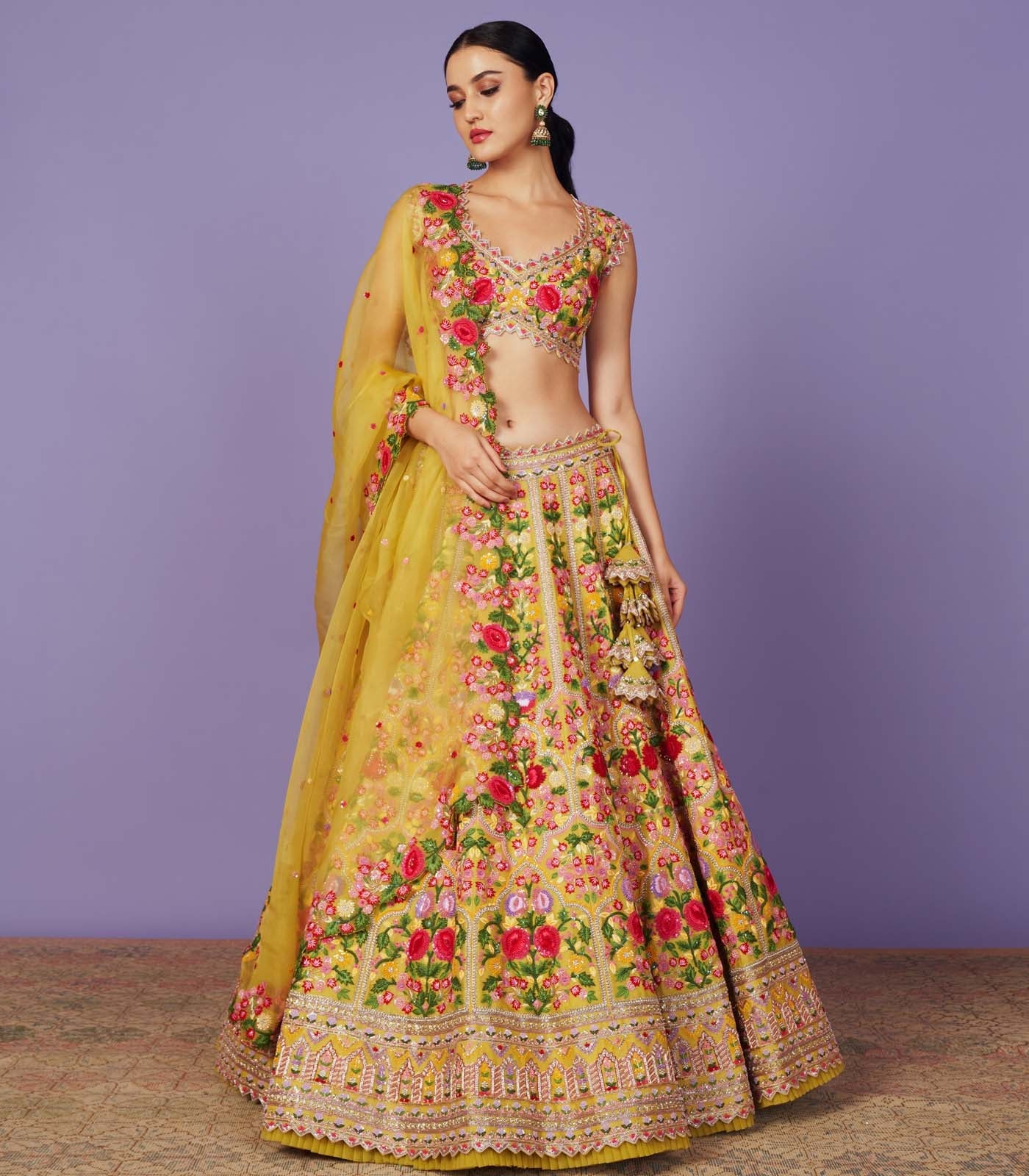 BAGEECHA LEHENGA SET