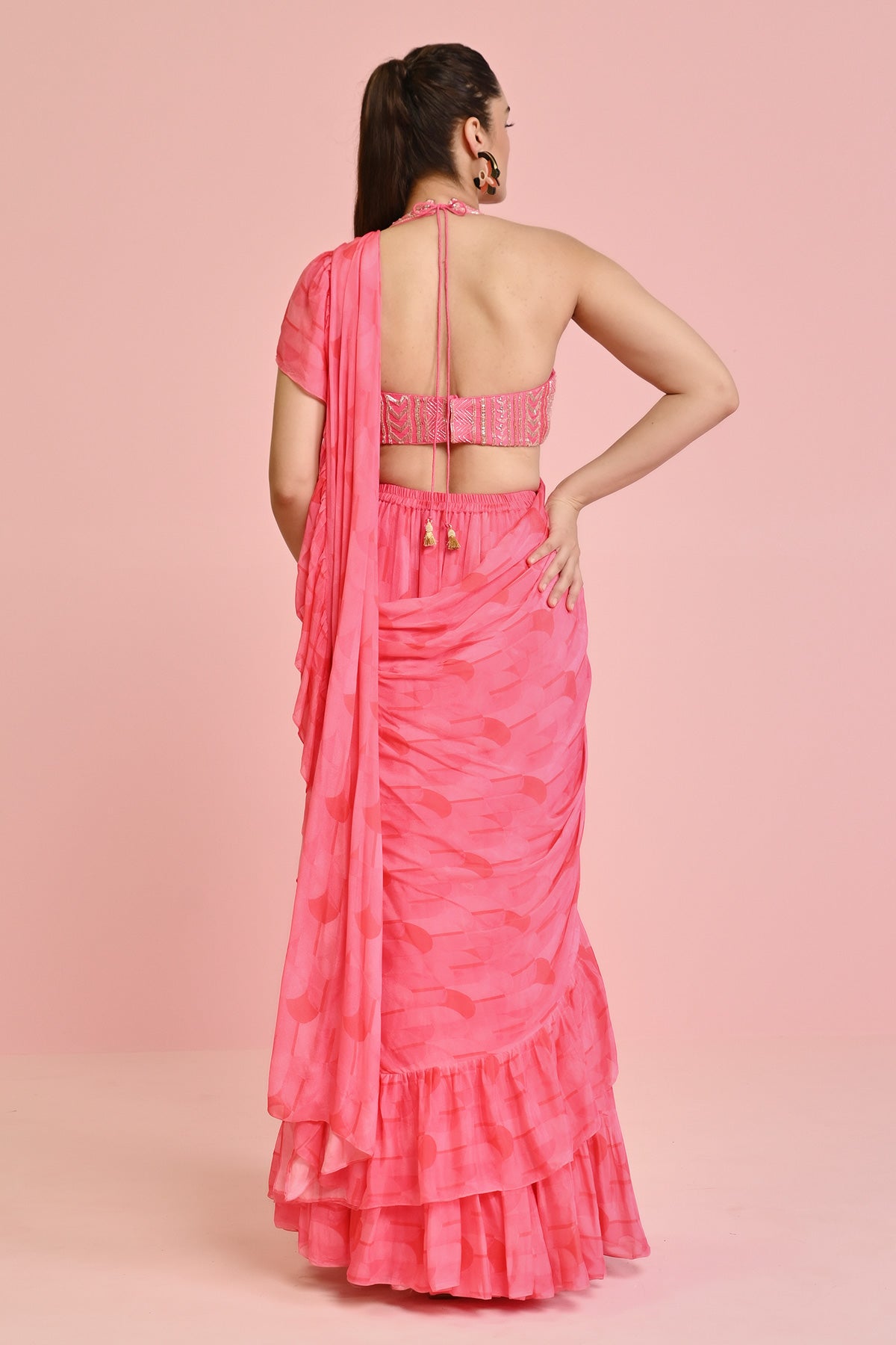 LARA GEORGETTE DRAPE SAREE