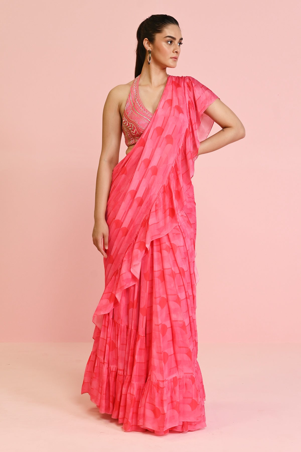LARA GEORGETTE DRAPE SAREE