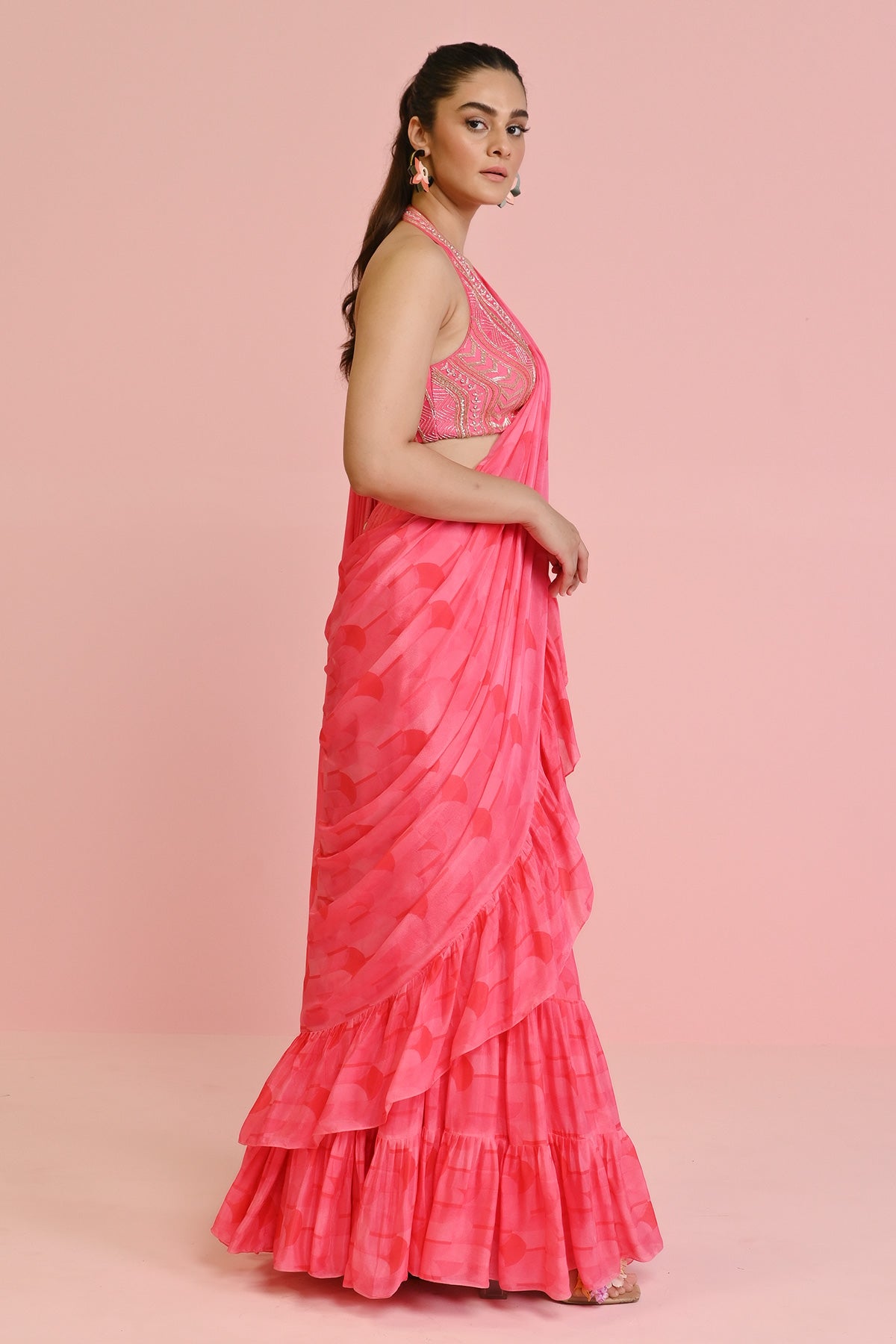 LARA GEORGETTE DRAPE SAREE