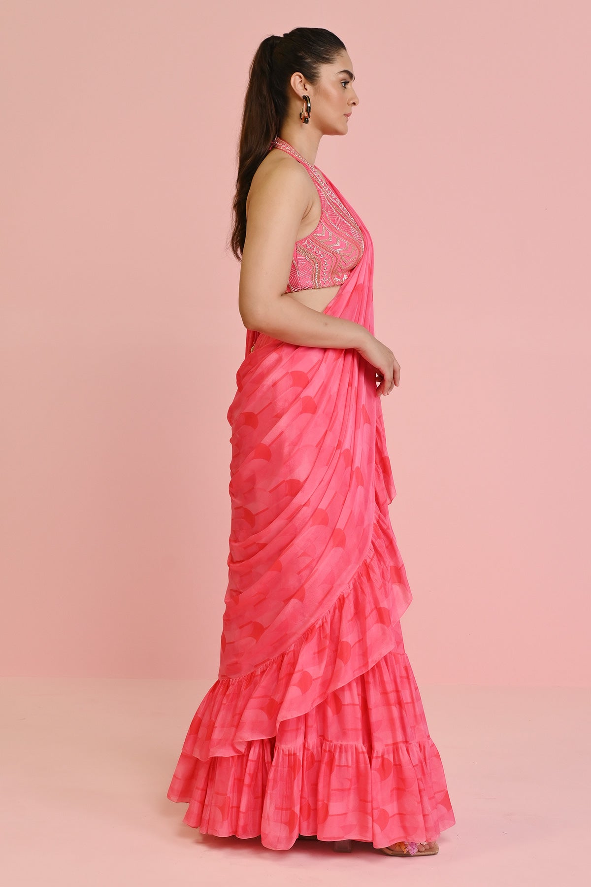 LARA GEORGETTE DRAPE SAREE