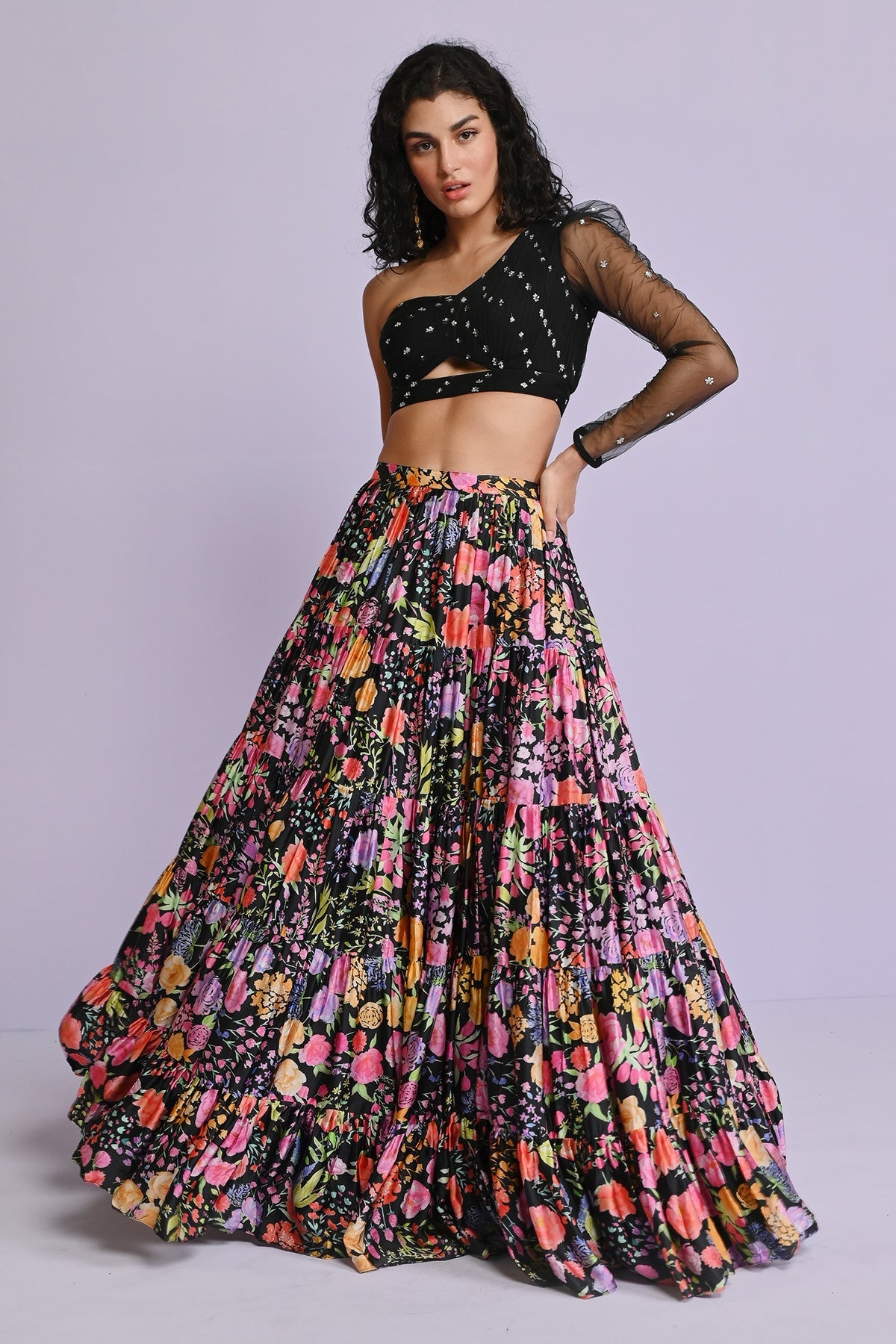 NORAH SATIN HANA FRILL