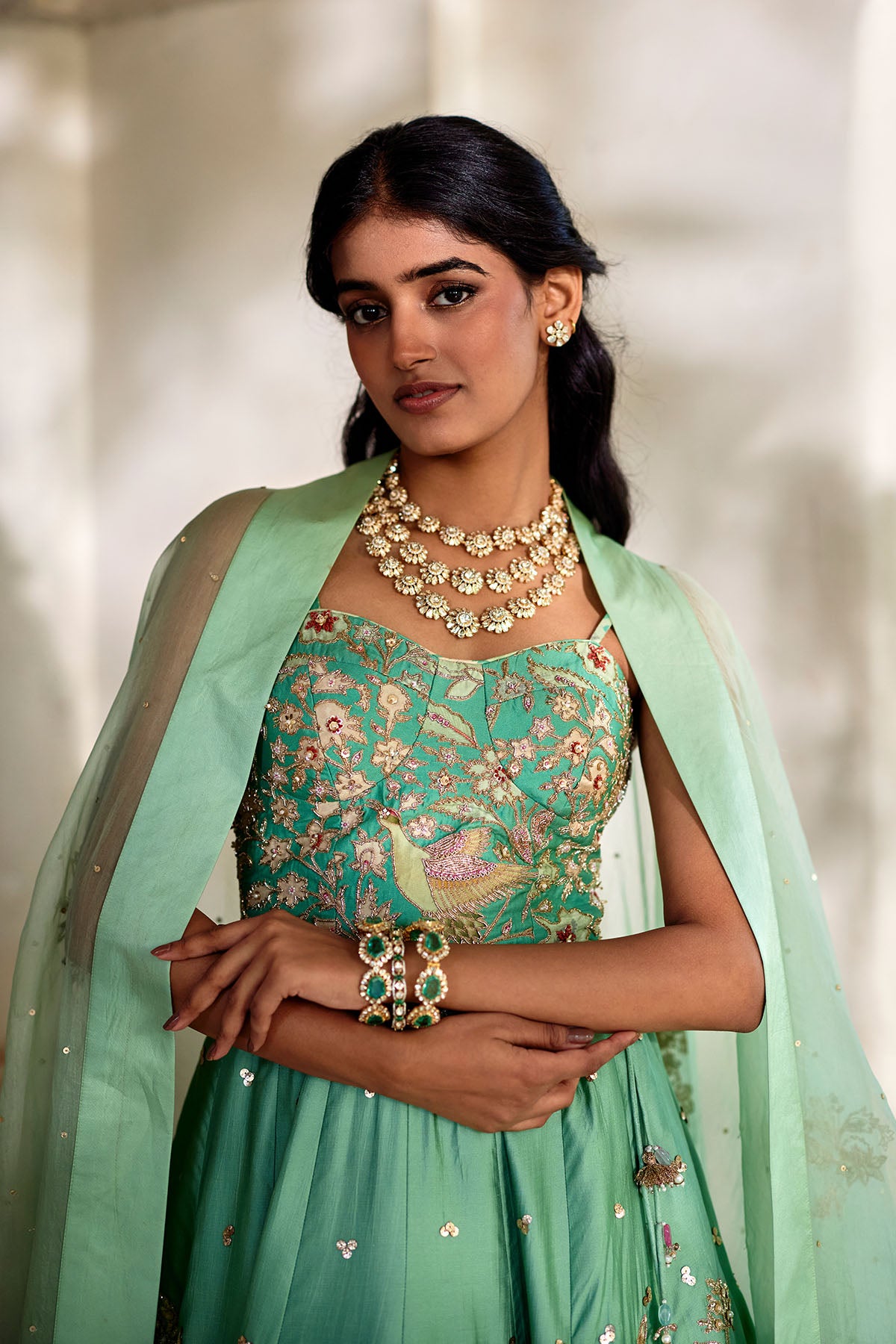 HELI LEHENGA SET