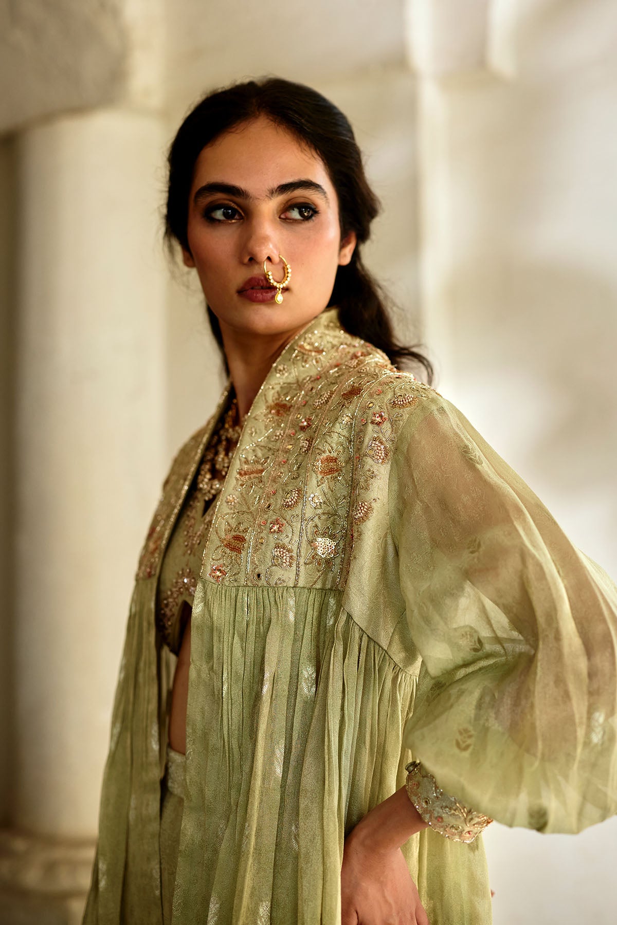 SOLENE PALAZZO JACKET SET