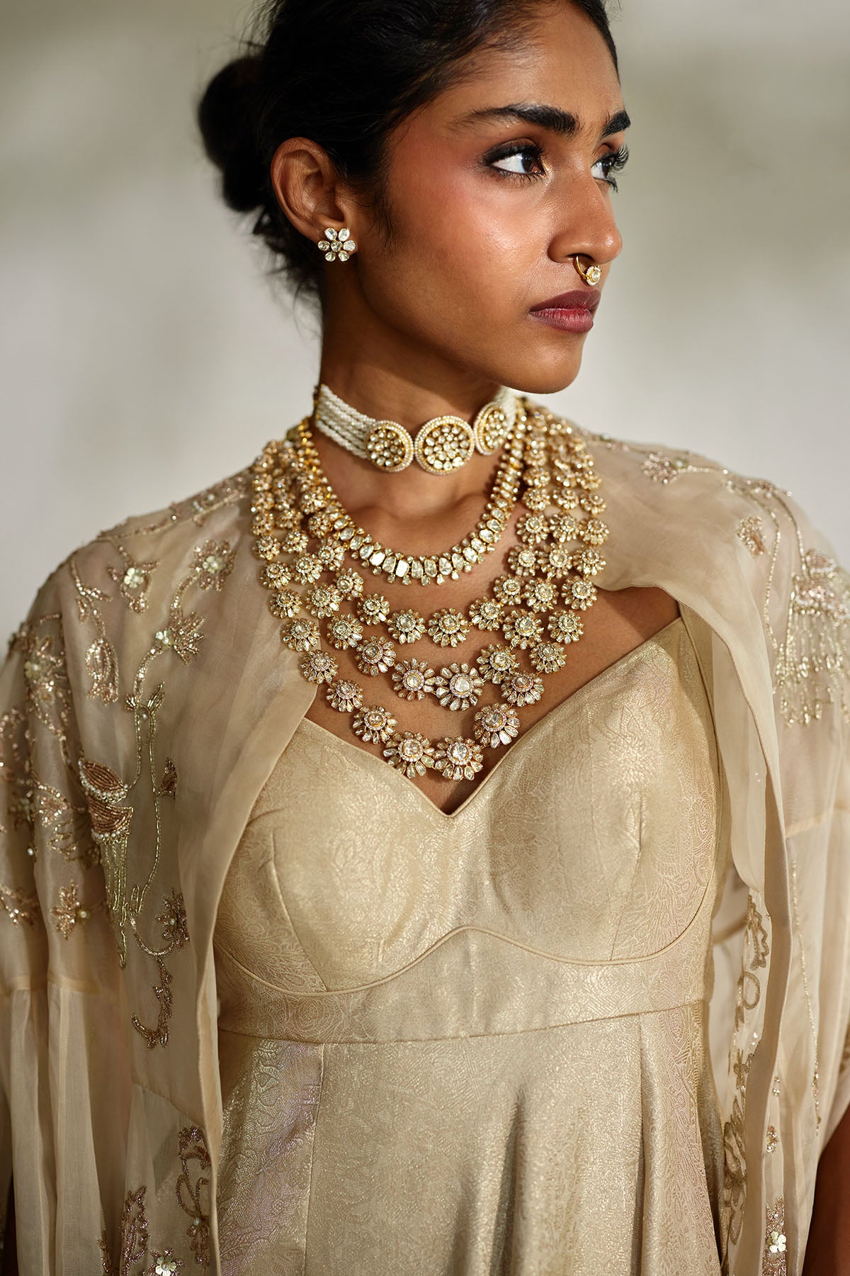LUMI CAPE ANARKALI SET