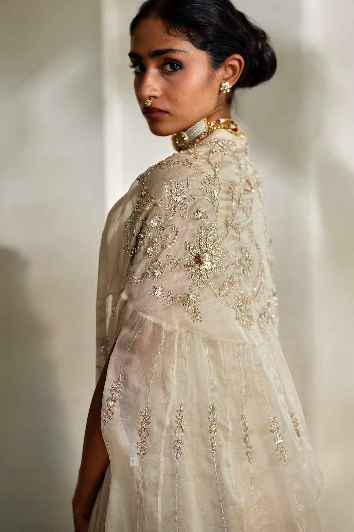 LUMI CAPE ANARKALI SET