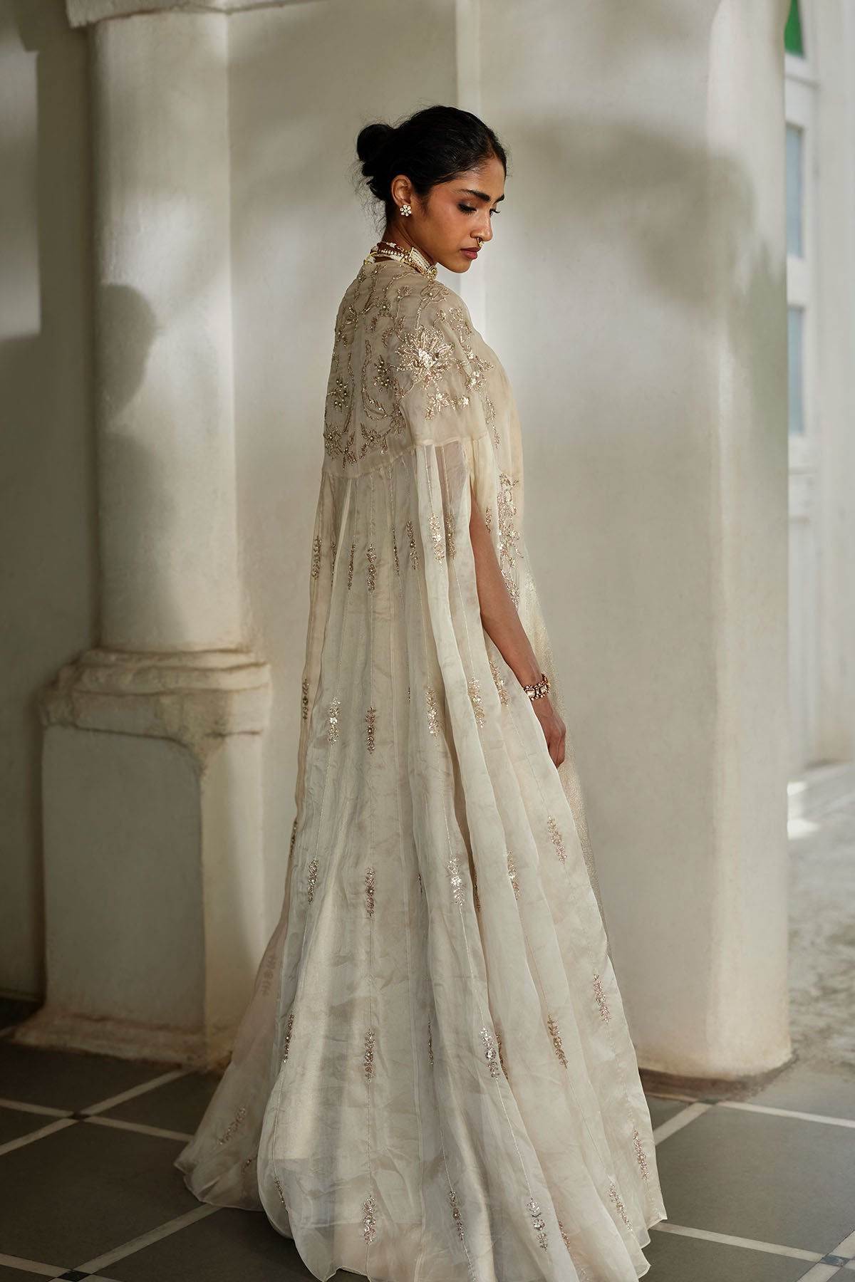 LUMI CAPE ANARKALI SET