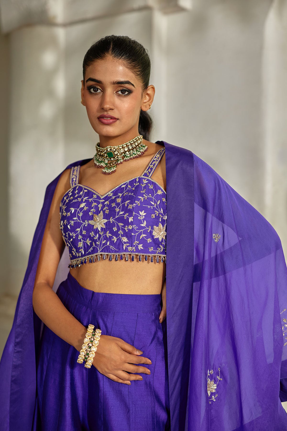ZILU CAPE PALAZZO SET