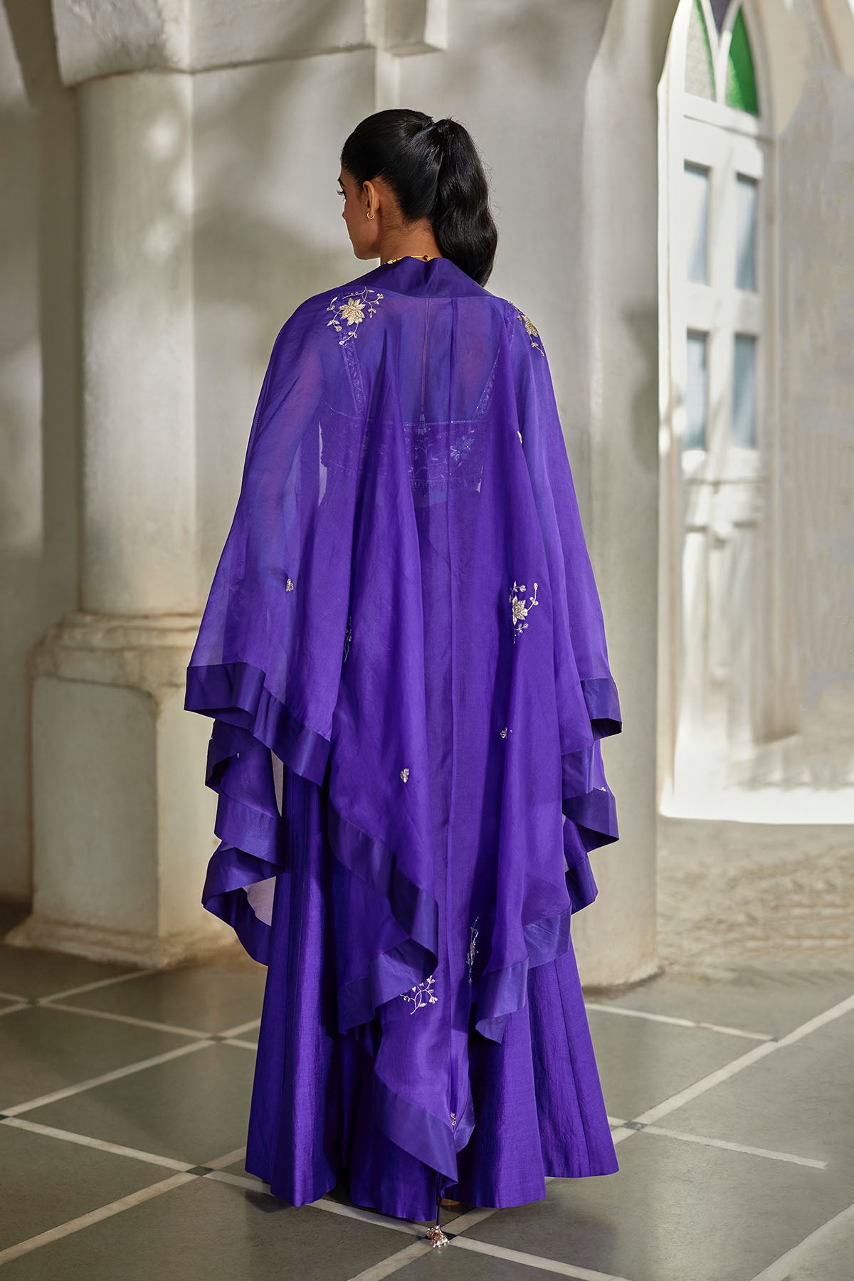 ZILU CAPE PALAZZO SET