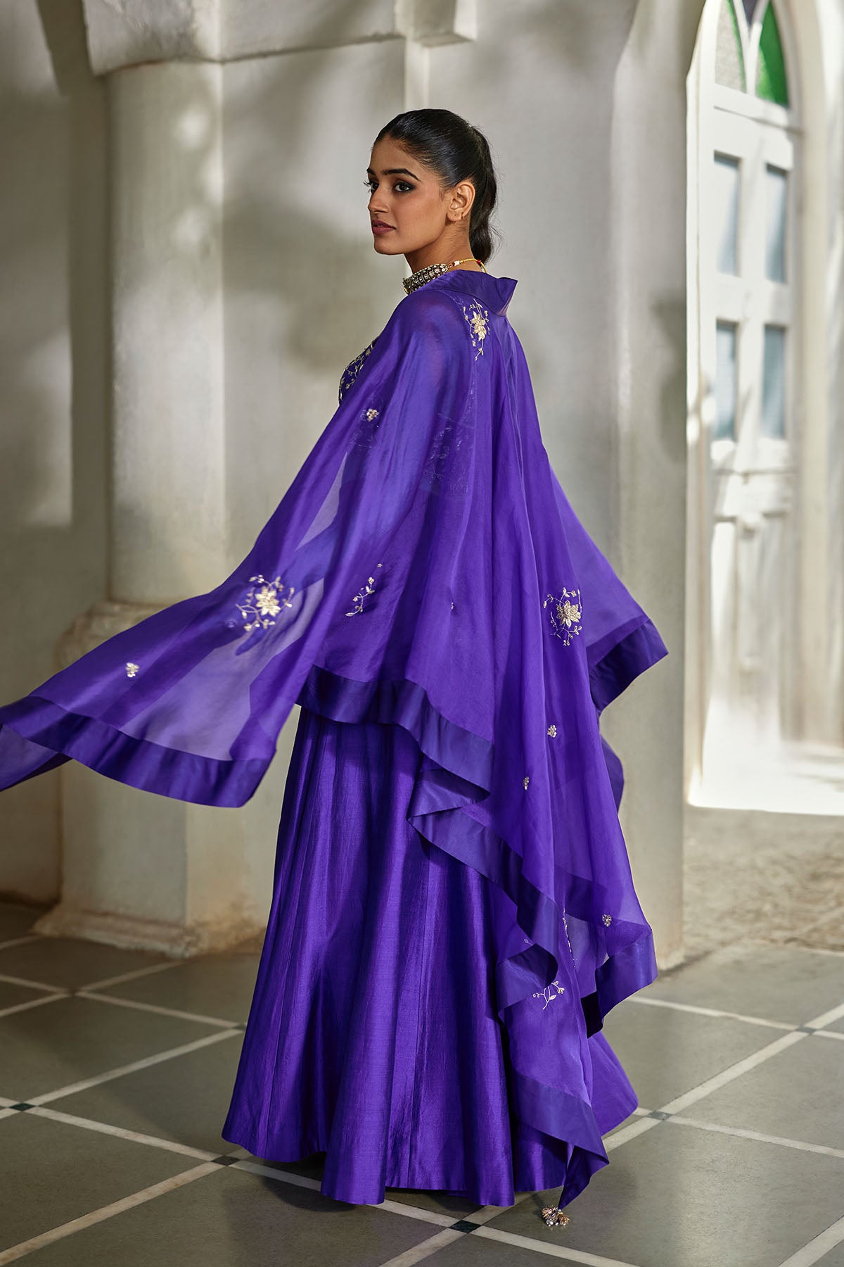 ZILU CAPE PALAZZO SET