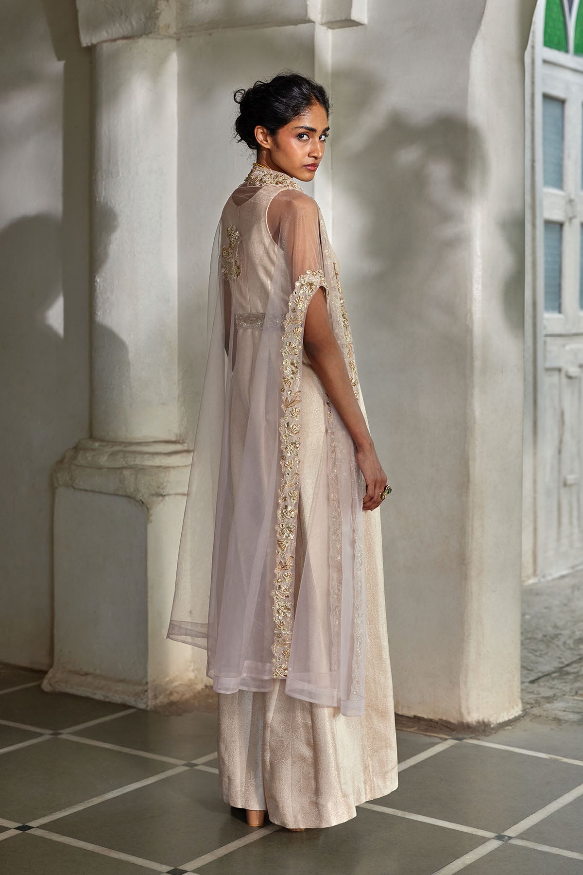 SERA CAPE JUMPSUIT SET