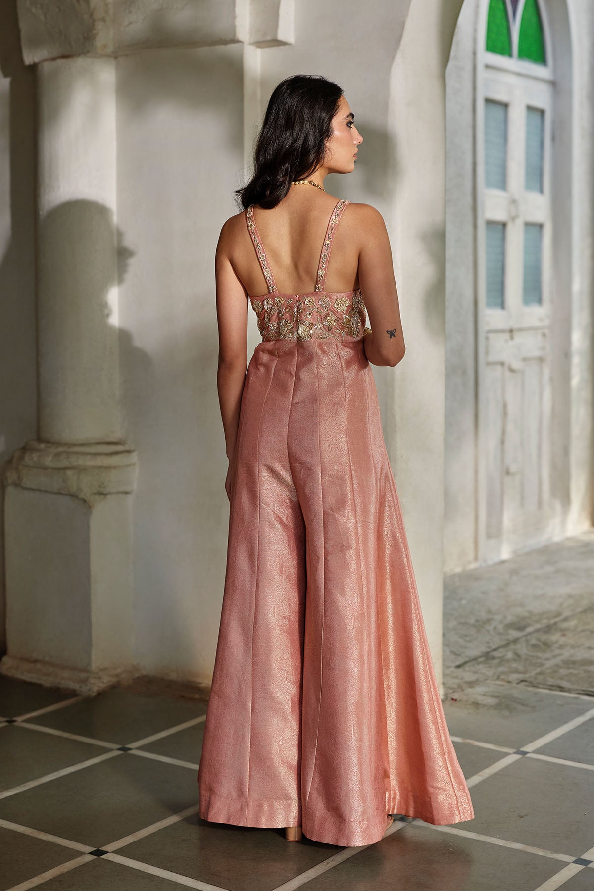 MIRA CAPE JUMPSUIT SET