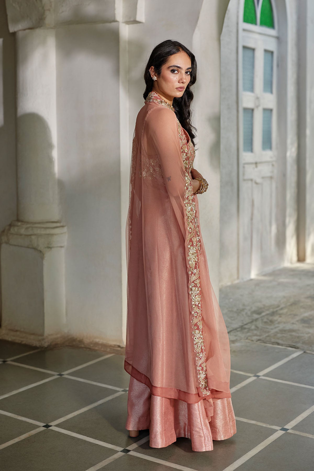 MIRA CAPE JUMPSUIT SET