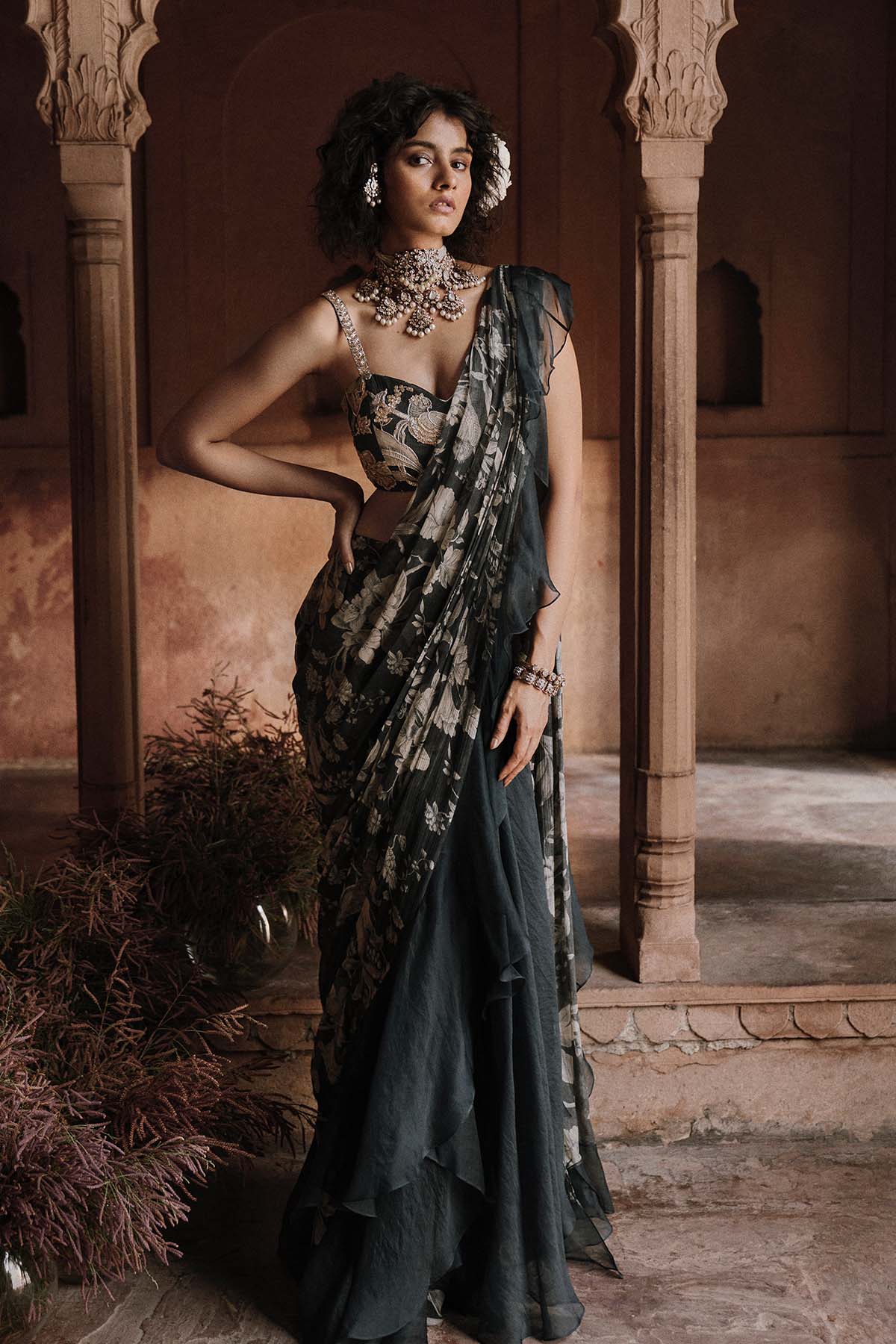 LAINE SAREE SET