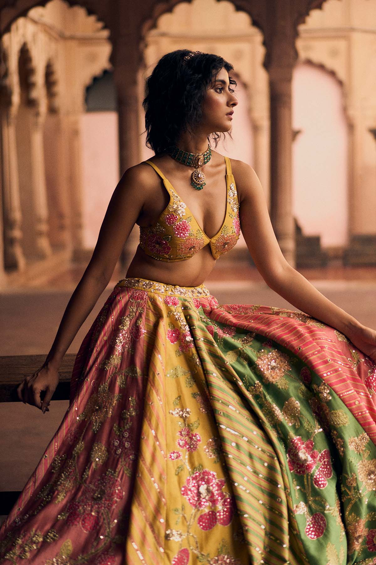 BHAKTHI LEHENGA SET