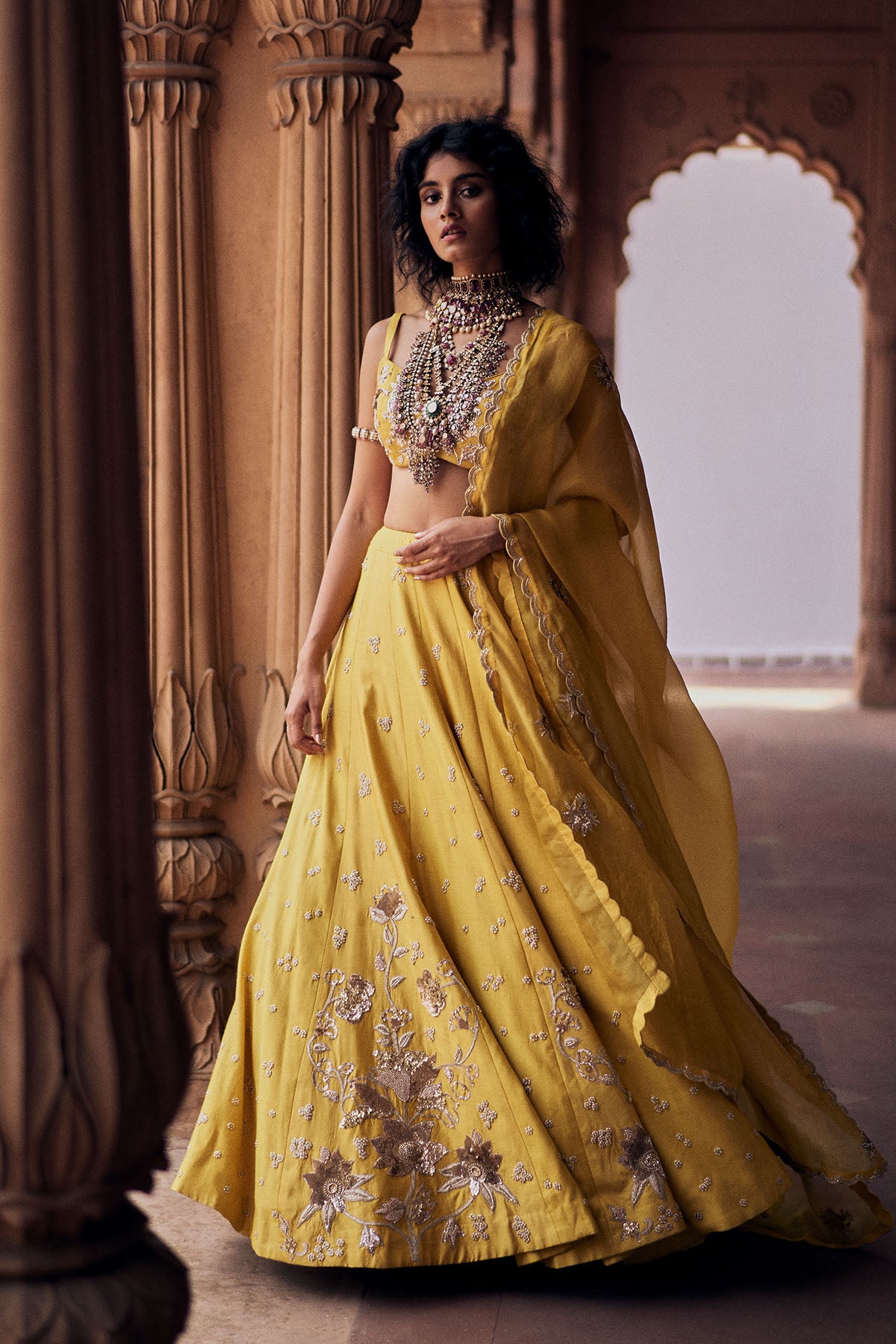 SAGE LEHENGA SET