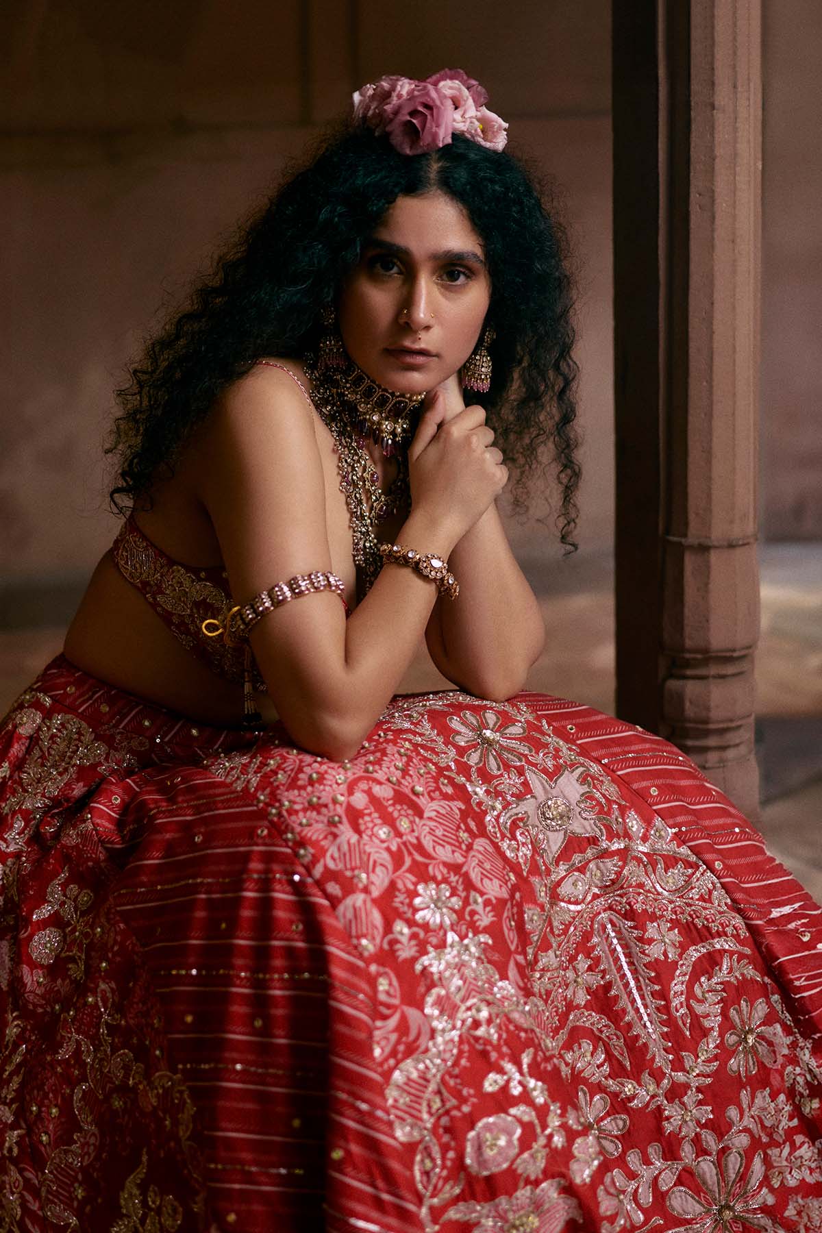 JEAN LEHENGA SET