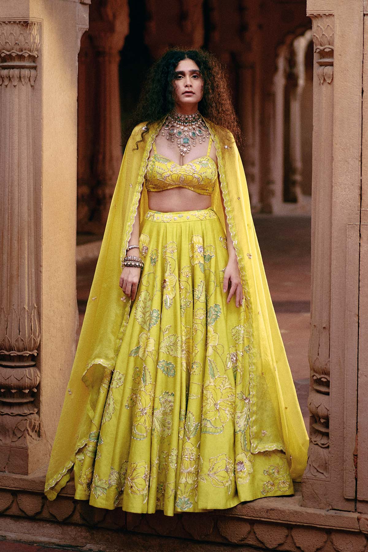 ROSE LEHENGA SET