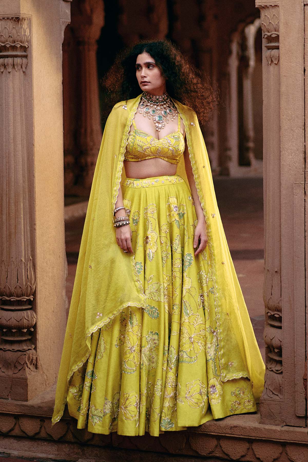 ROSE LEHENGA SET