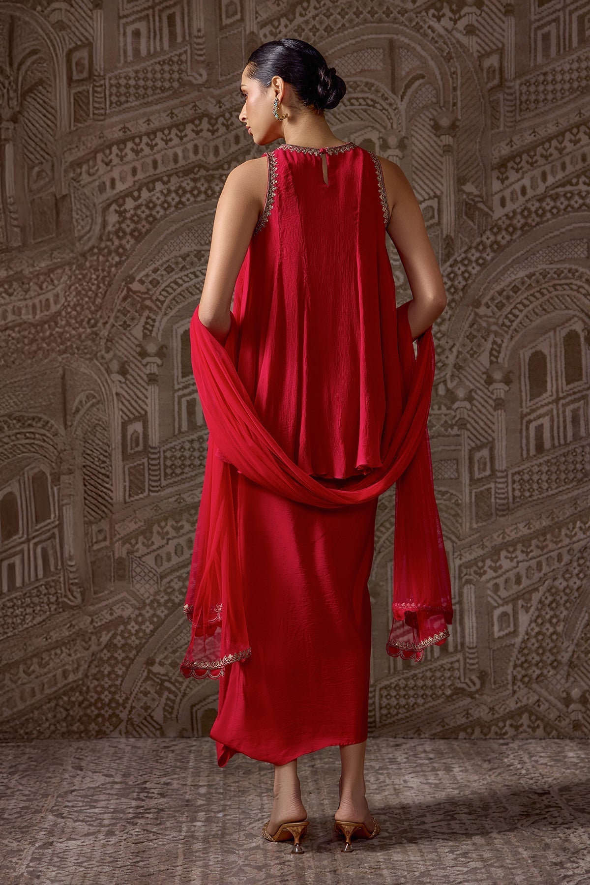 The Crest Kurti Skirt Set