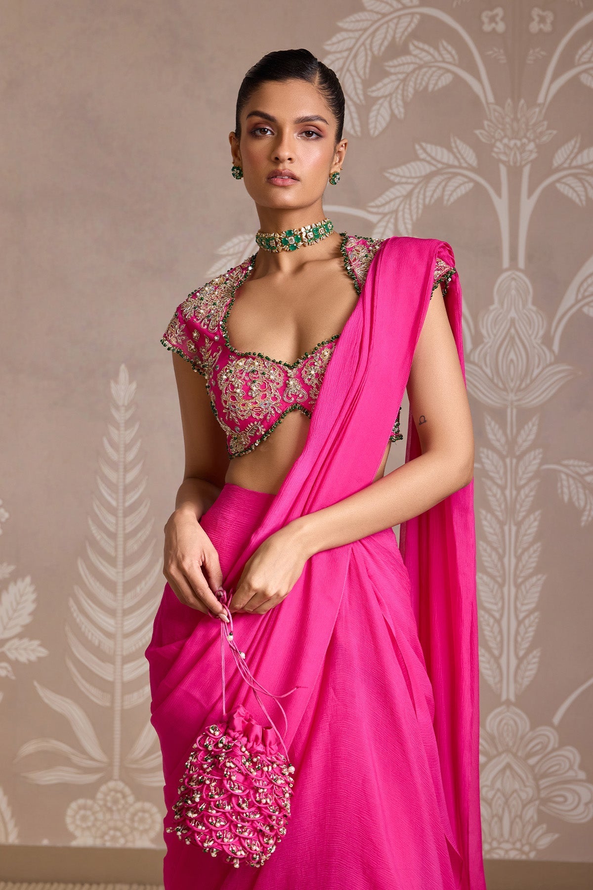 Twined Saree Set - Ready To Ship