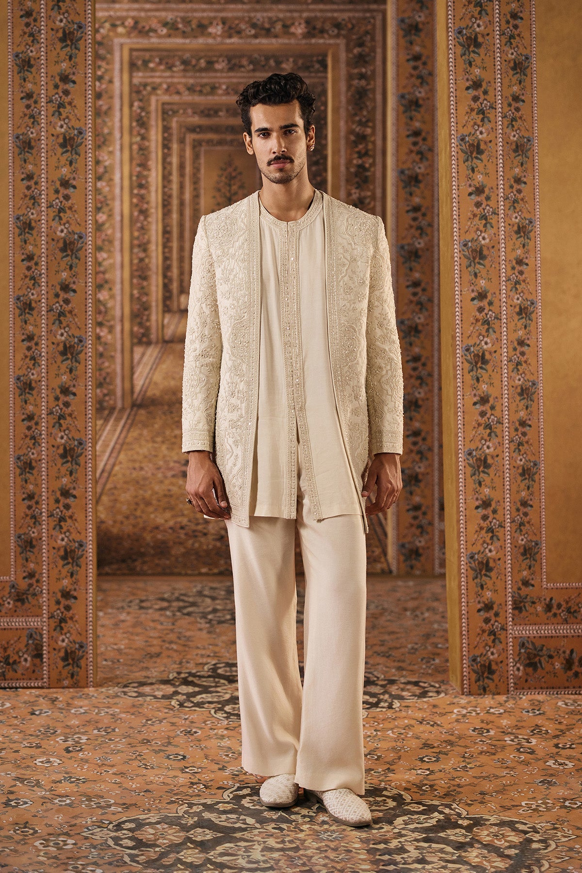 Mizaj Short Sherwani Set