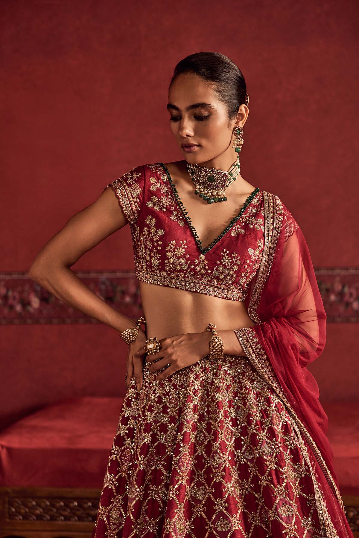 Raqs Lehenga Set