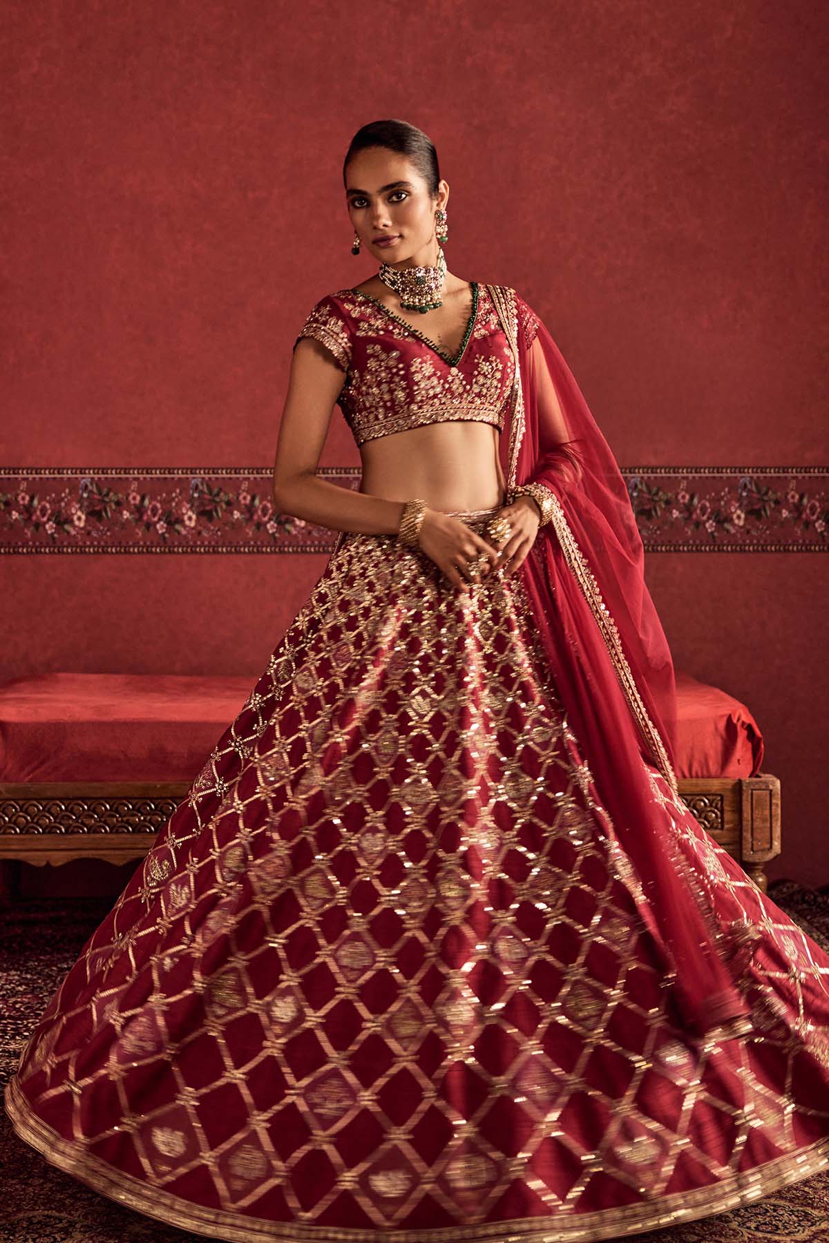 Raqs Lehenga Set
