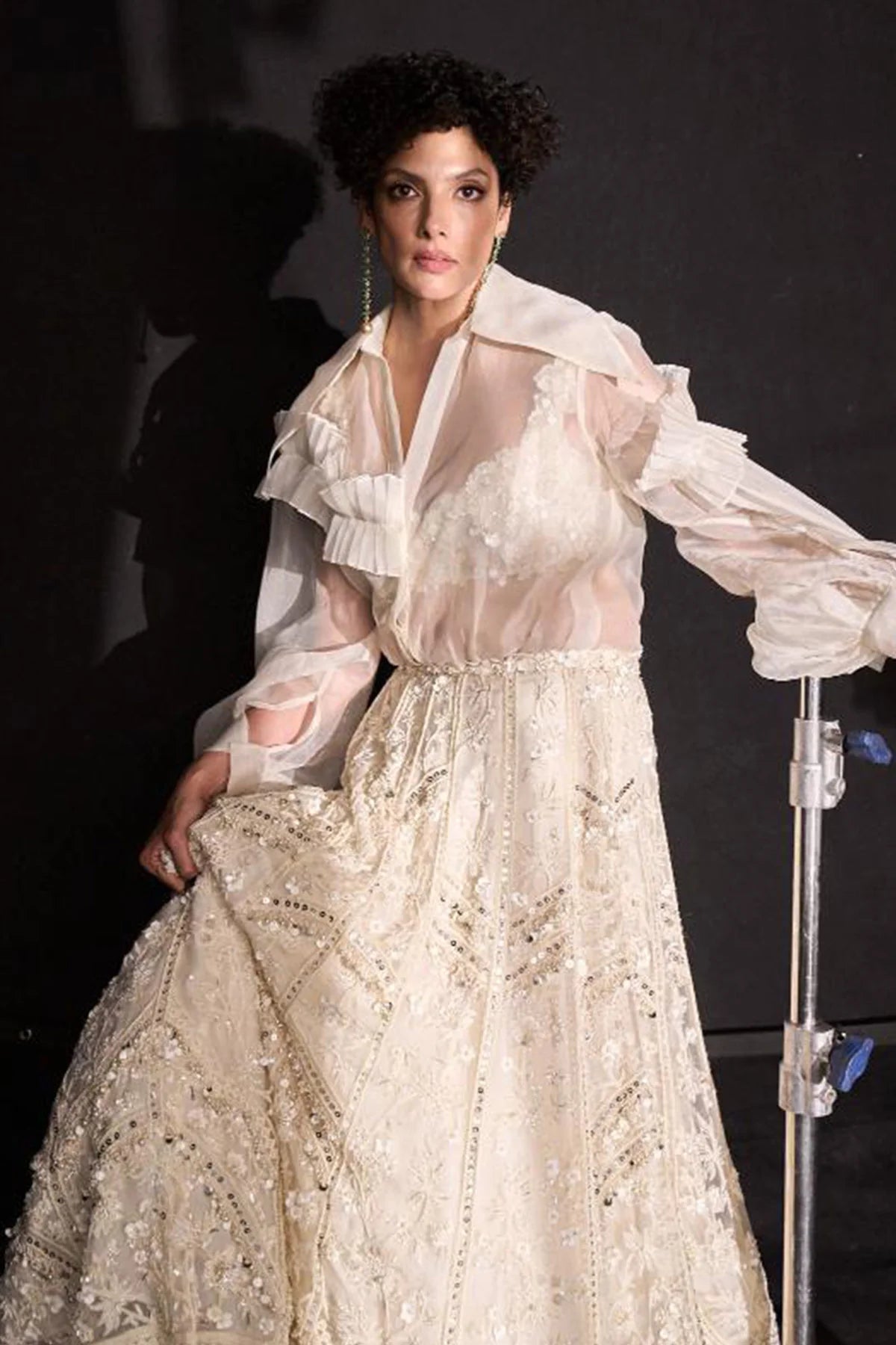 DONNA SHIRT LEHENGA SET