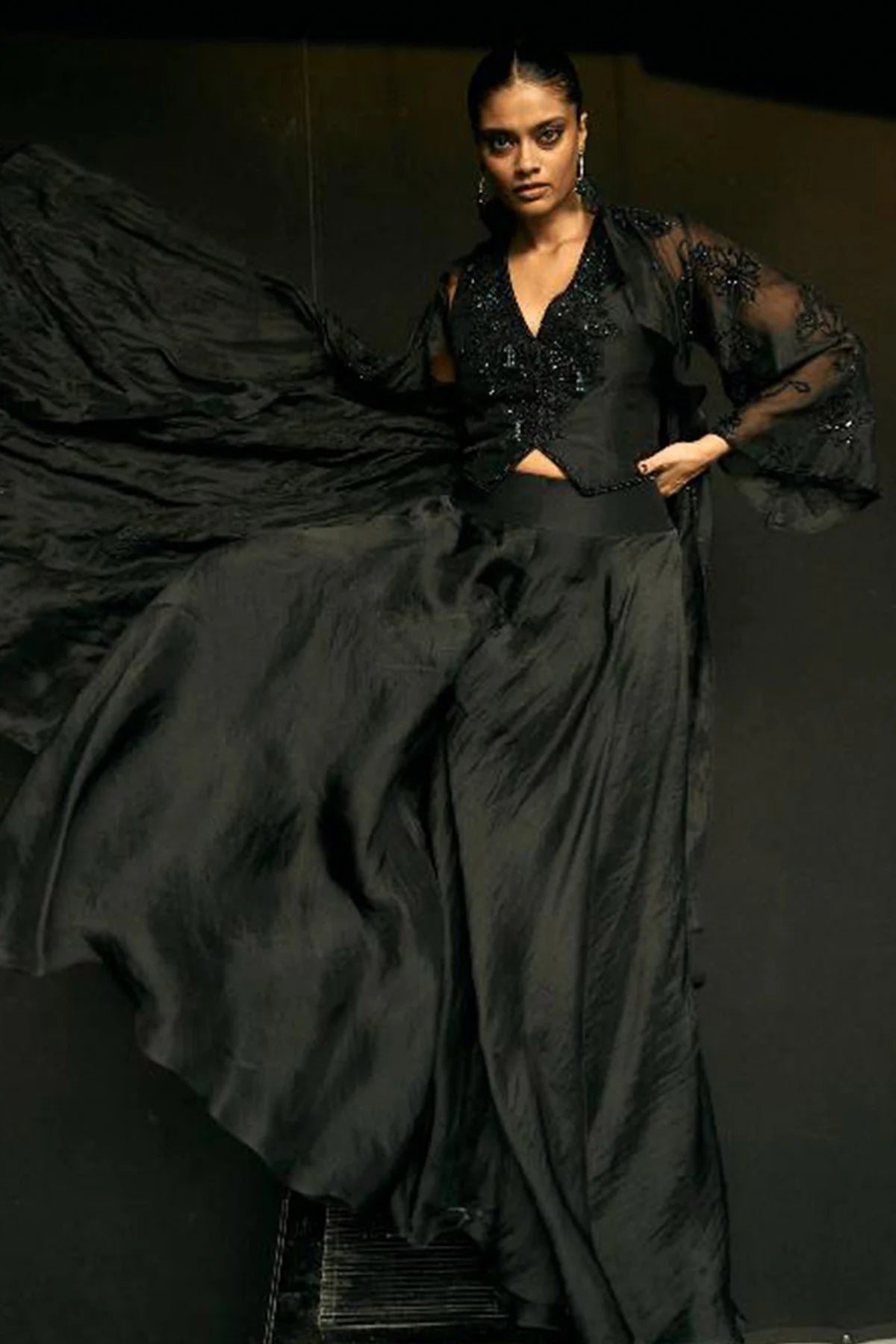 FEARLESS SHARARA JACKET SET