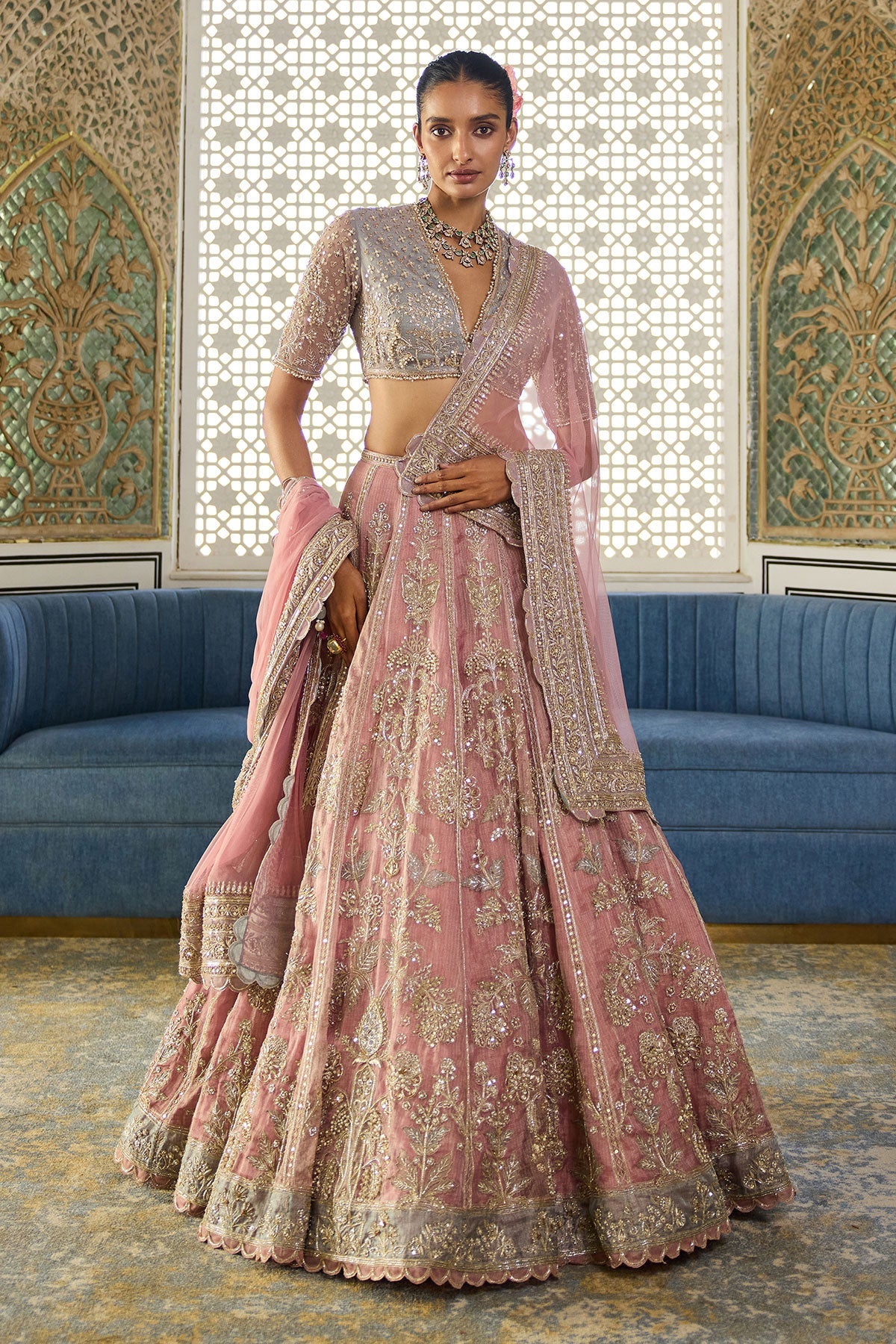 Blush Lehenga Set
