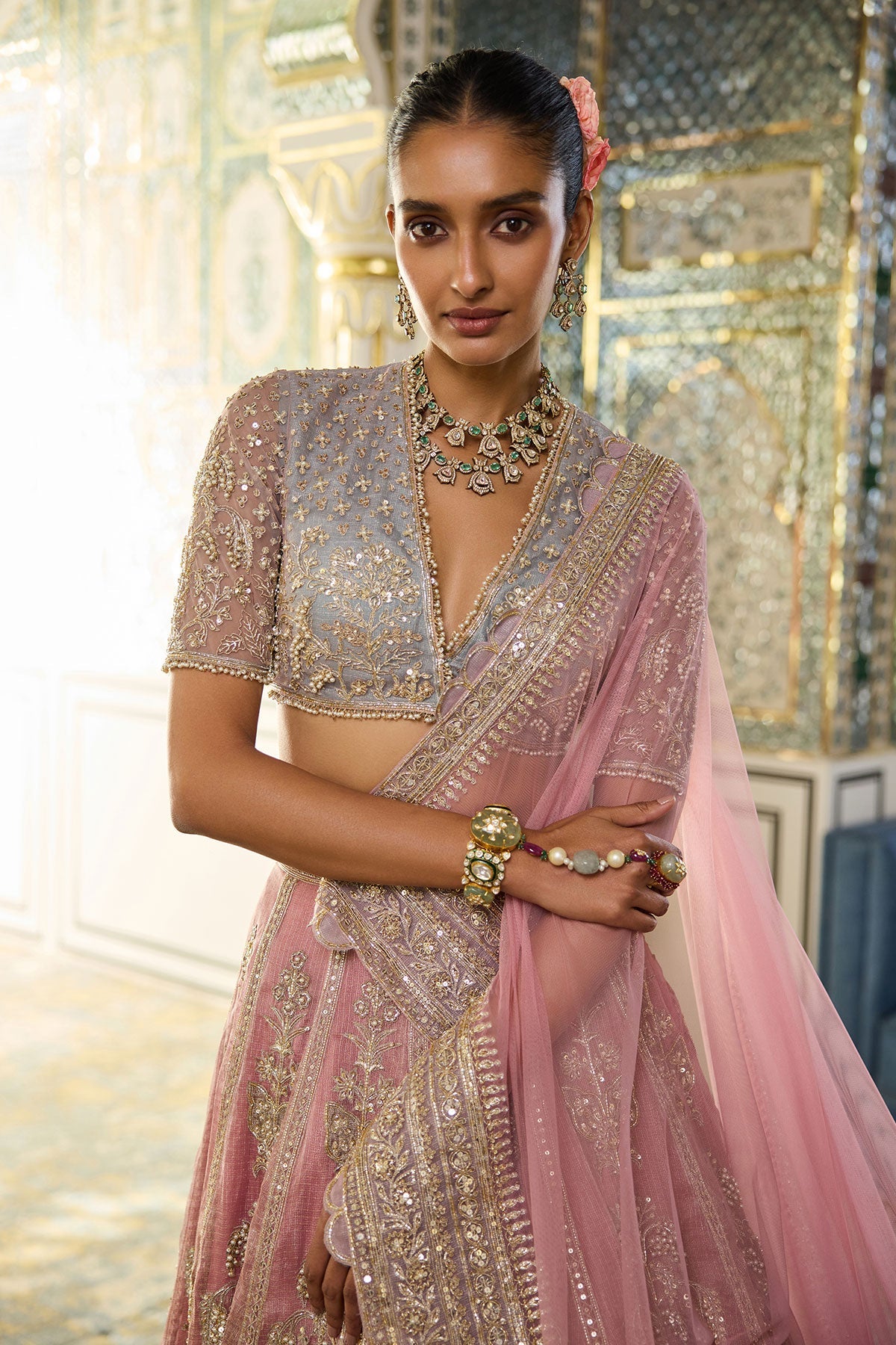 Blush Lehenga Set
