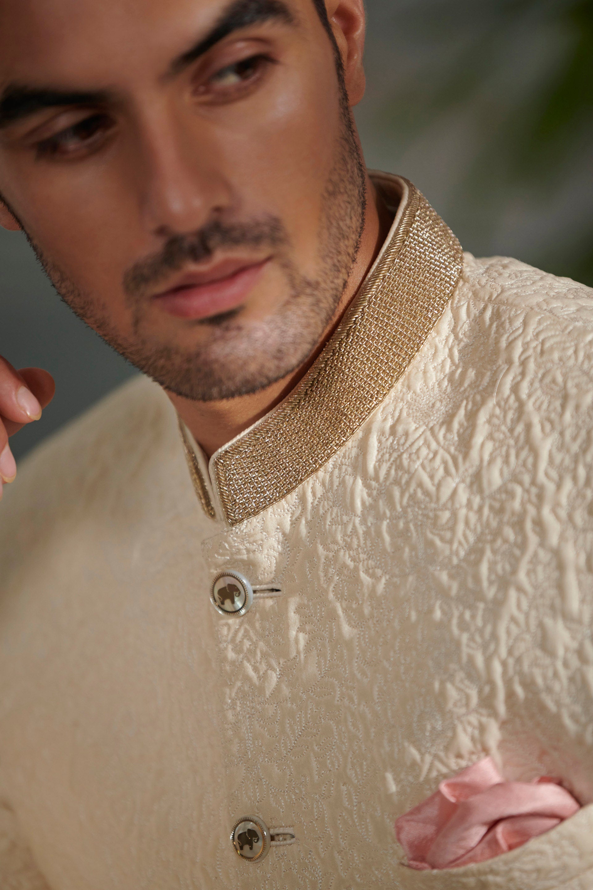 PAKSHA SHERWANI – IVORY