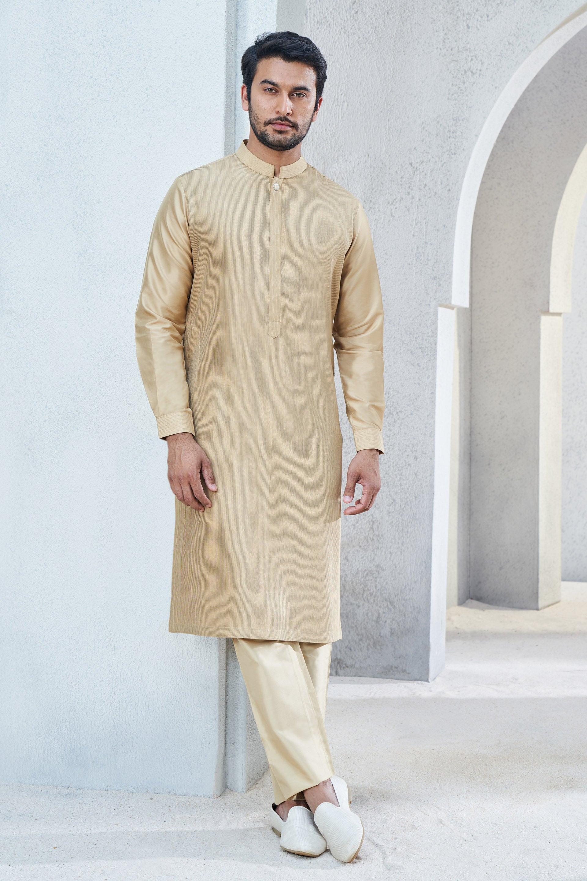 AFFAN KURTA - GOLD