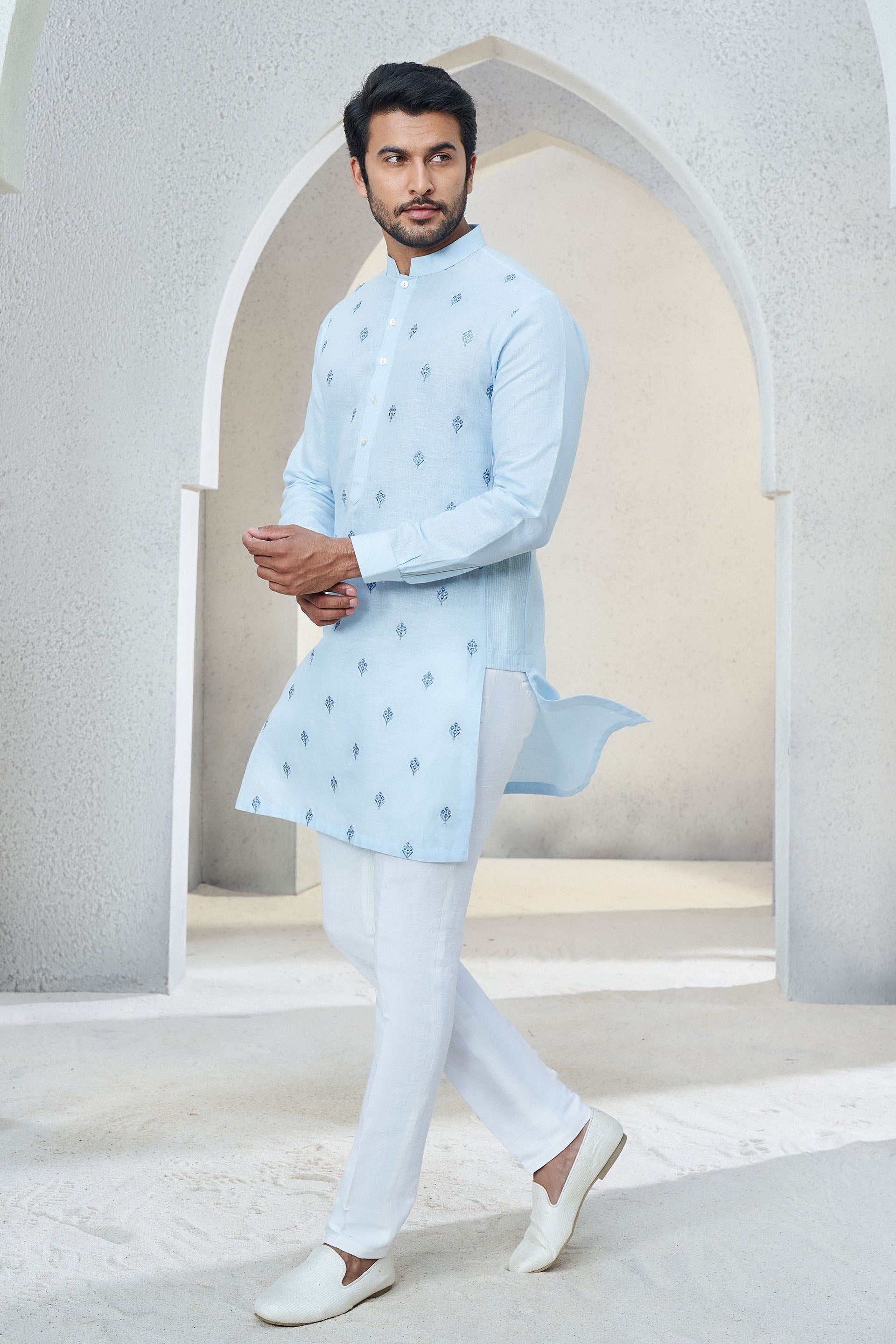KESHAV KURTA - POWDER BLUE