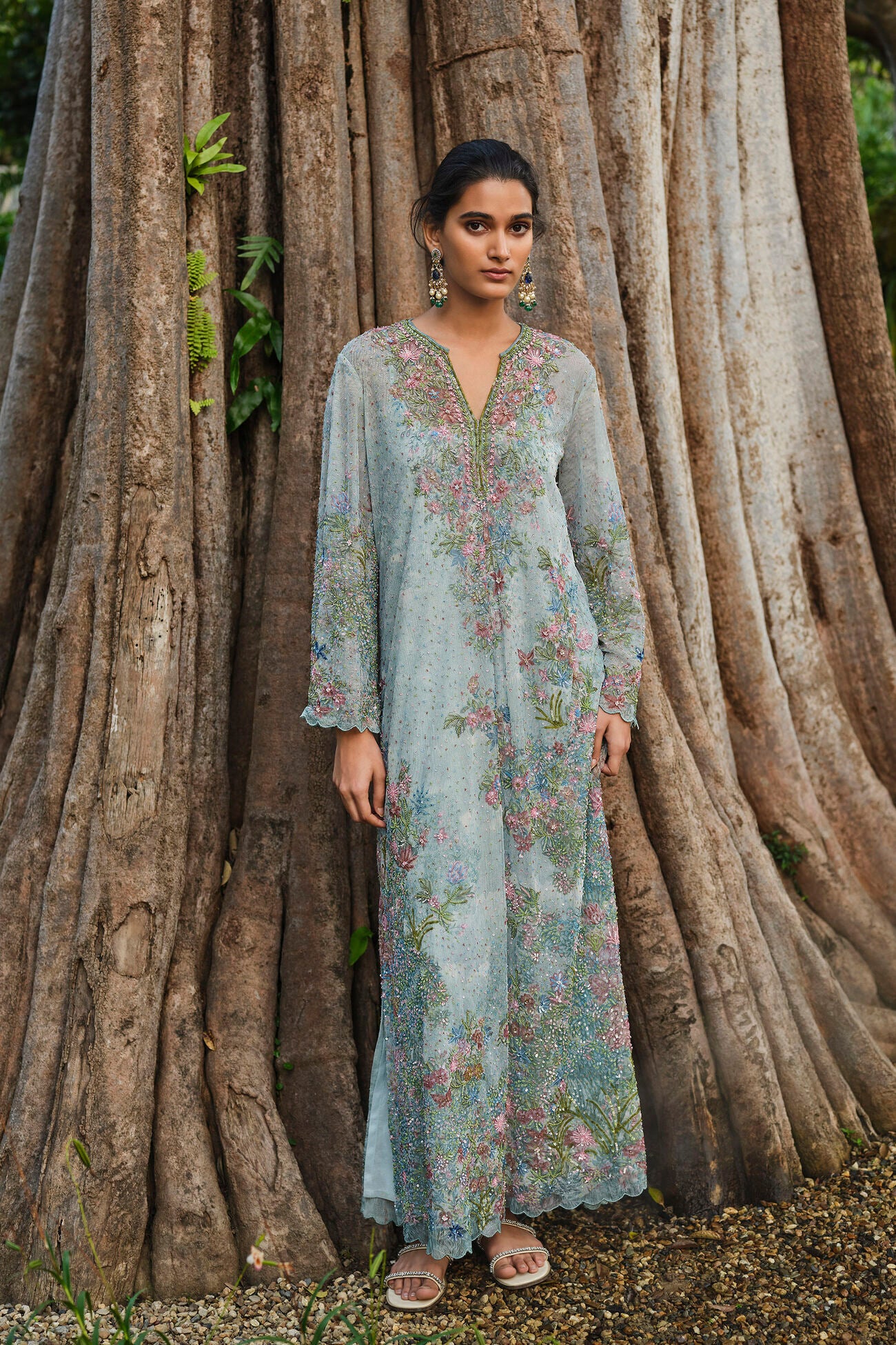 MG 102 KAFTAN - POWDER BLUE