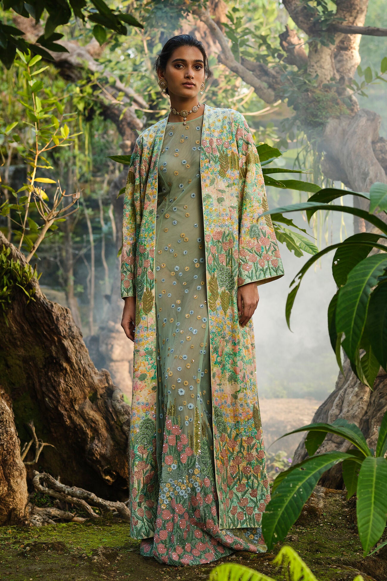 Lakeforest Embroidered Jacket - Sage