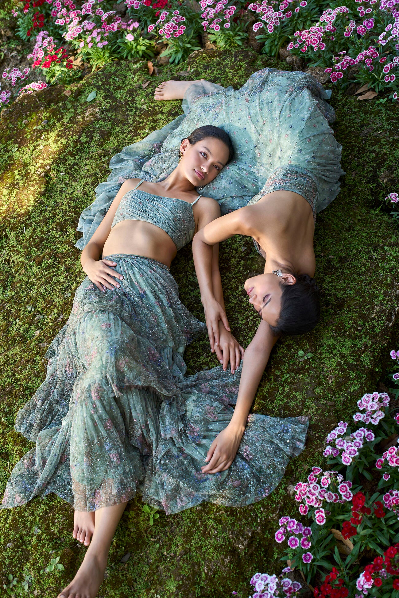 Aylsa Embroidered Skirt Set - Sage