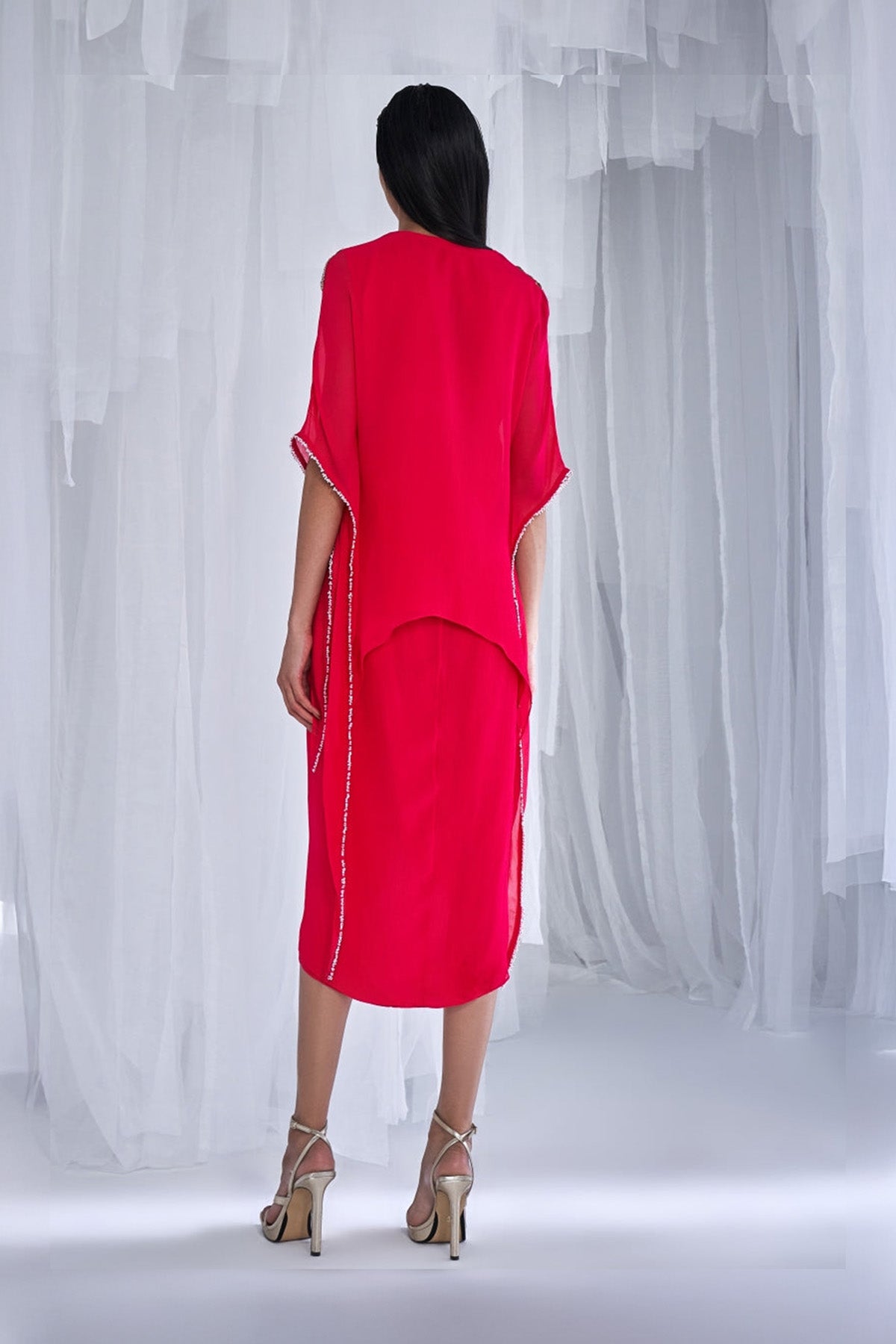 "Little Chiara" Kurti With Drape Skirt