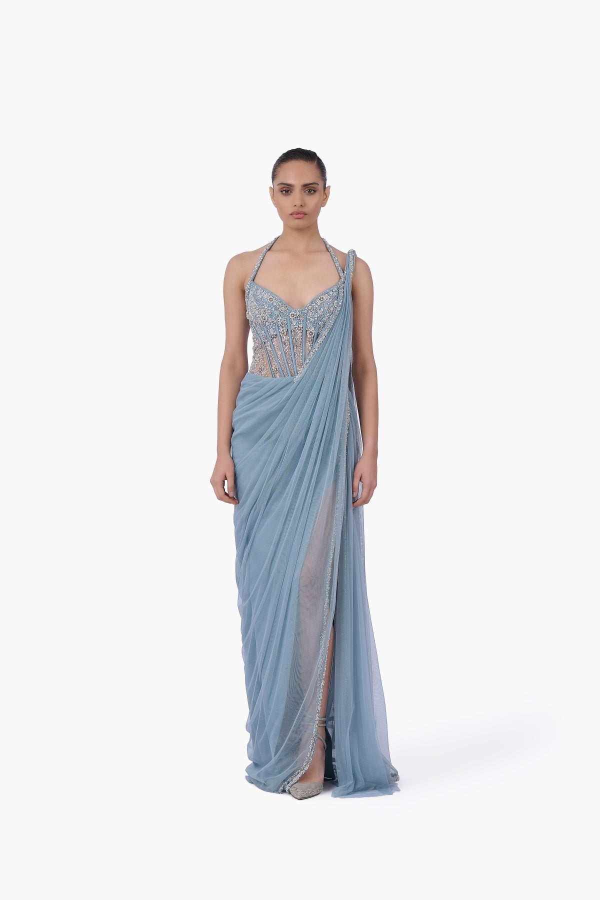 The Skydust Saree Gown