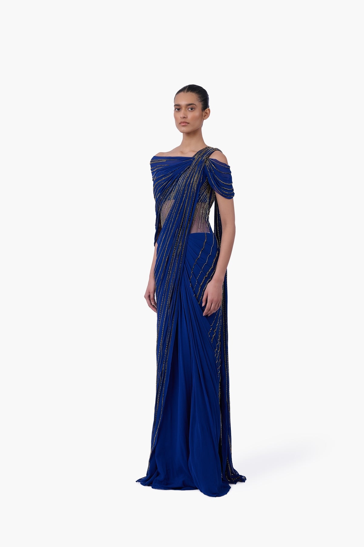 The Meridian Drape Saree Gown