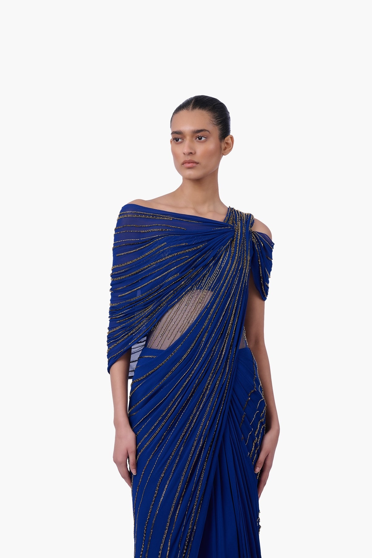 The Meridian Drape Saree Gown